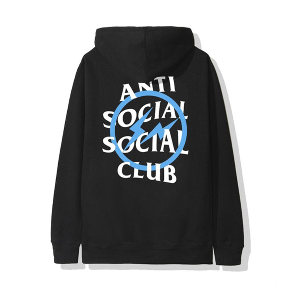 ASSC x Fragment Blue Bolt Hoodie Black