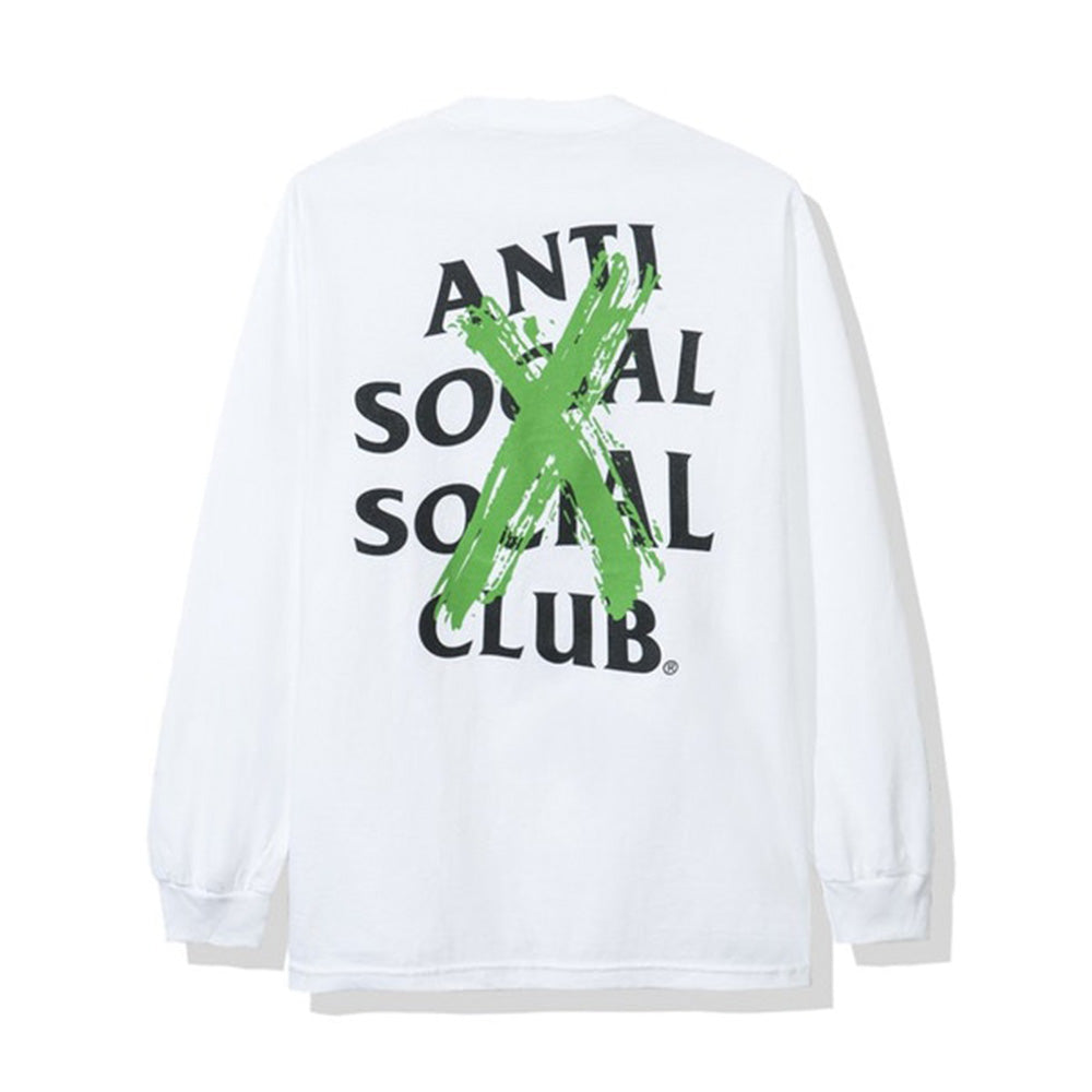 Anti Social Social Club Cancelled Remix L/S Tee White | PLUS