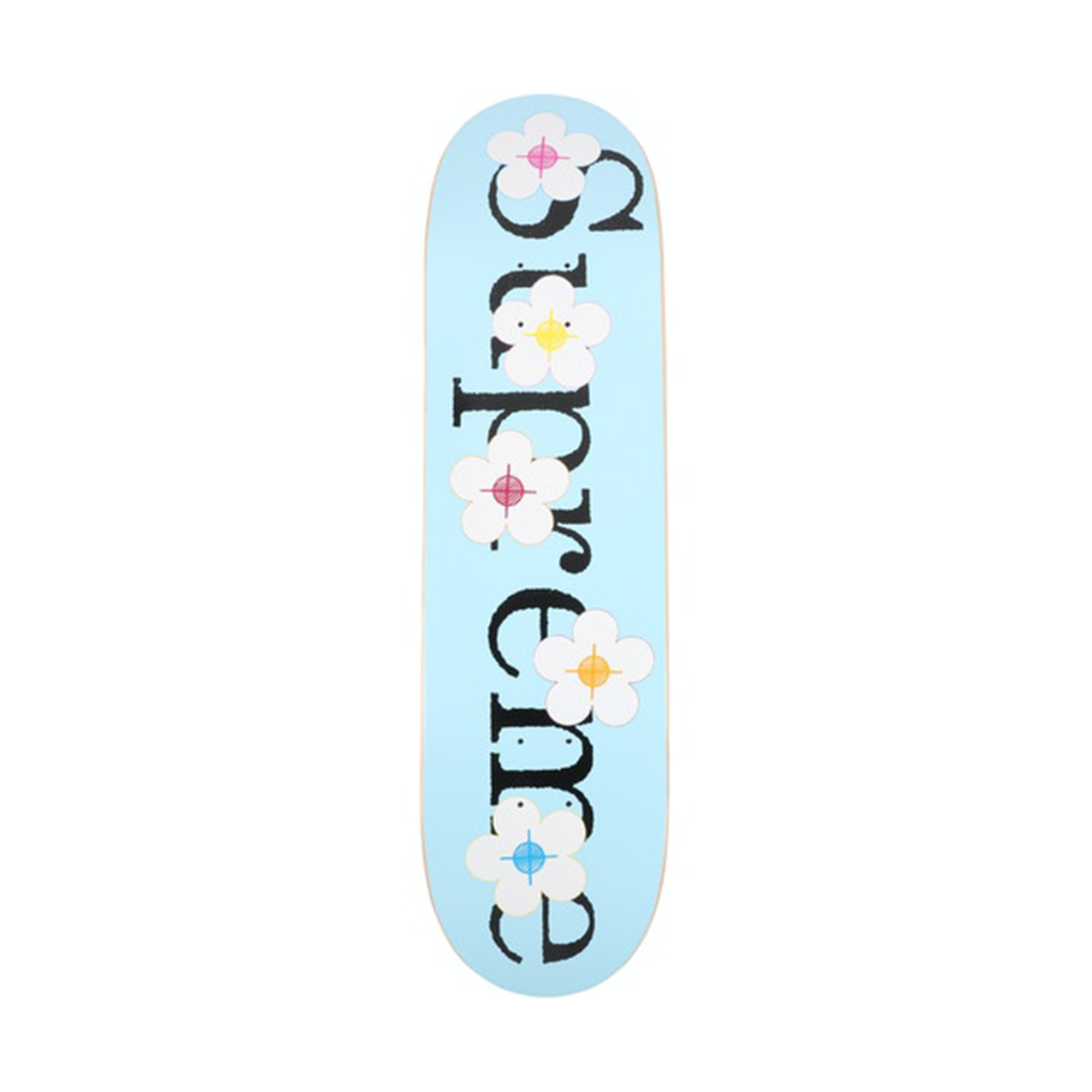 Supreme Flowers Skateboard Deck Blue-PLUS