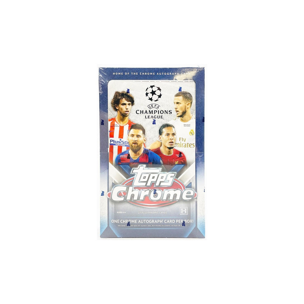 2019-20 Topps Chrome UEFA Champions League Soccer Hobby Box-PLUS