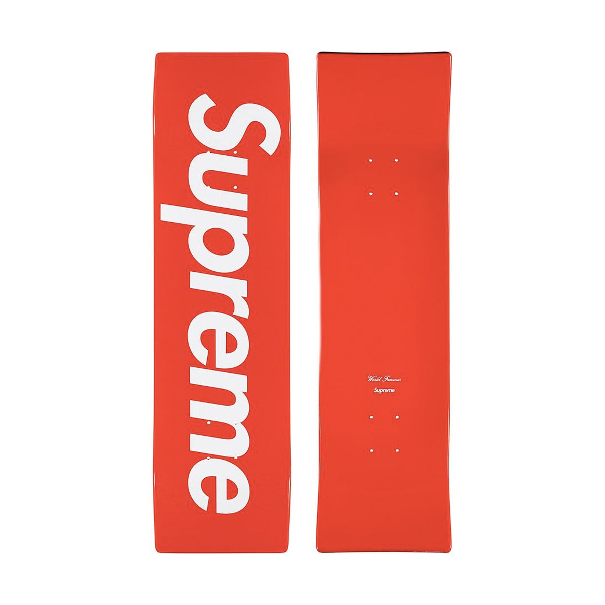 Supreme Uncut Box Logo Skateboard Deck Red