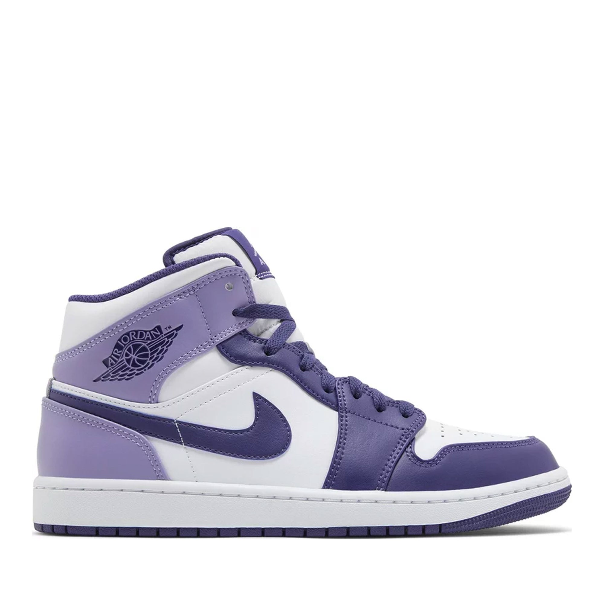 Jordan 1 Mid White Sky J Purple / Blueberry-PLUS