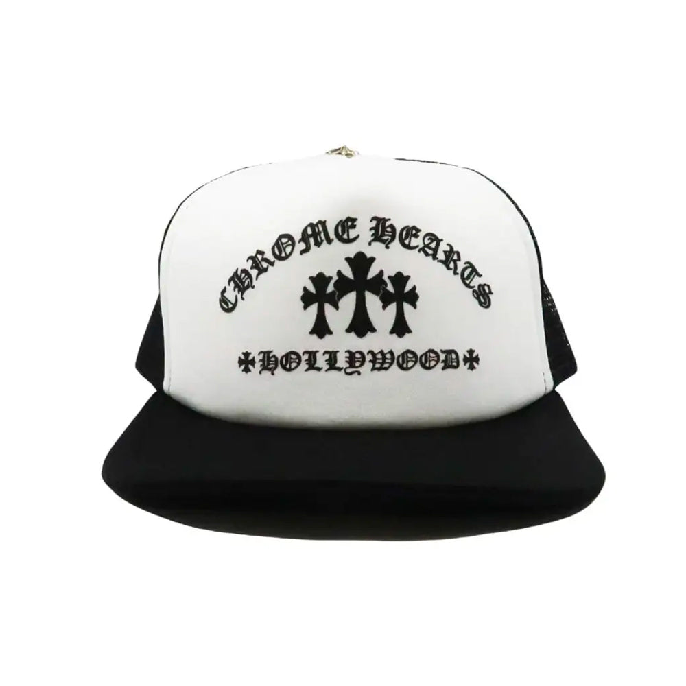 Chrome Hearts King Taco Trucker Hat Black/White-PLUS