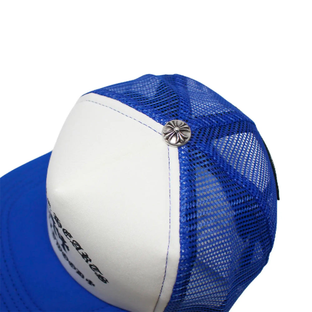 Chrome Hearts King Taco Trucker Hat Blue/White-PLUS