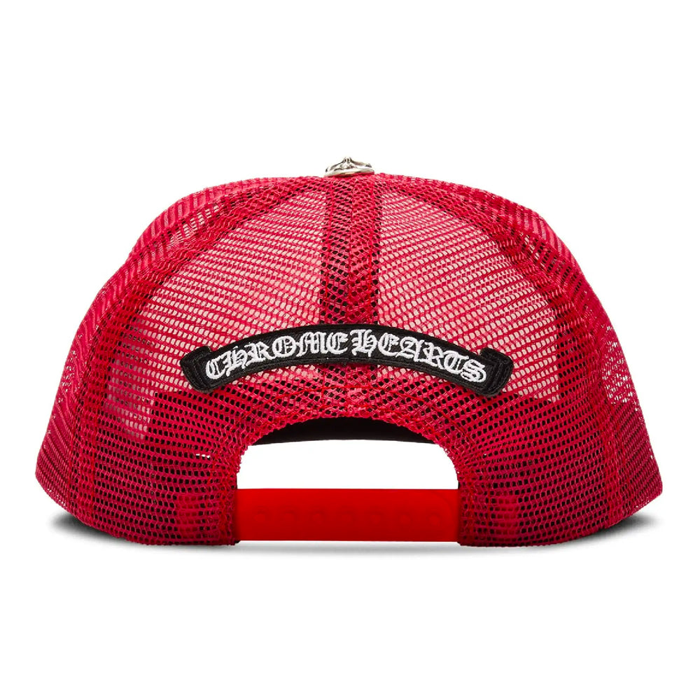 Chrome Hearts King Taco Trucker Hat Red/White-PLUS