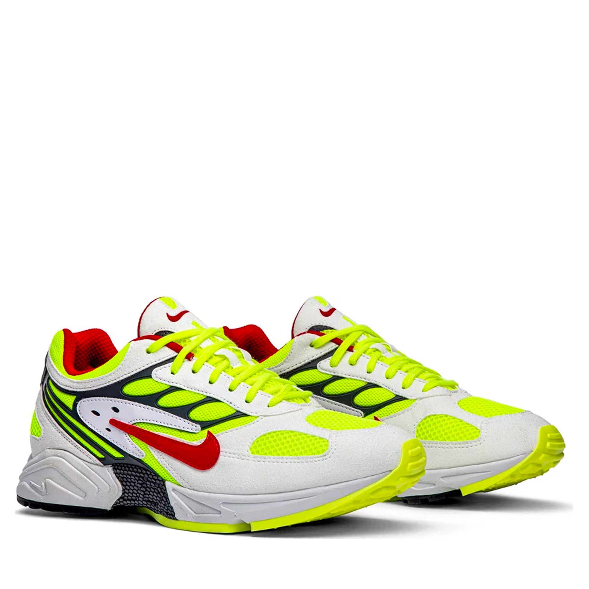 Nike Air Ghost Racer White Atom Red Neon Yellow-PLUS