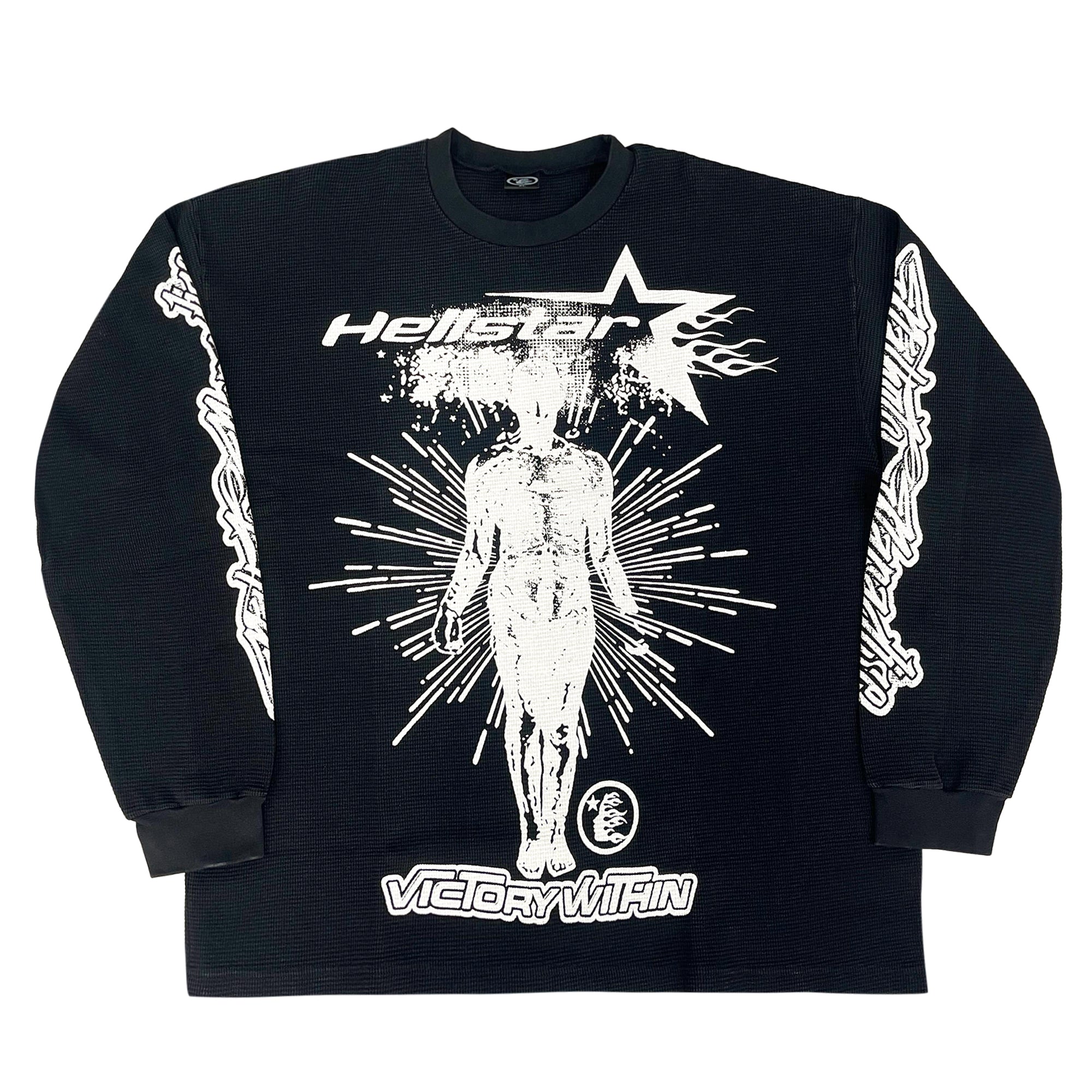 Hellstar Studios Victory Thermal L/S Tee Black-PLUS