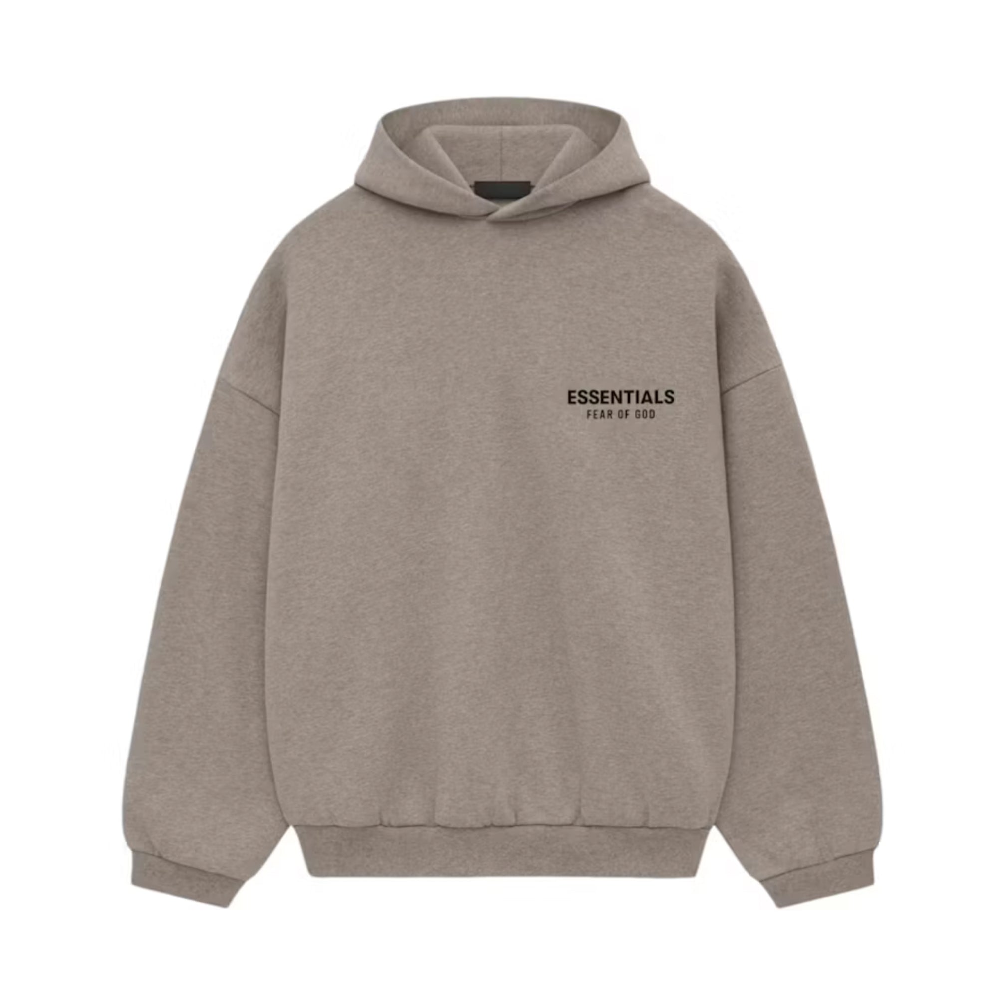 Essentials SS25  Dark Heather Gray Fleece Hoodie