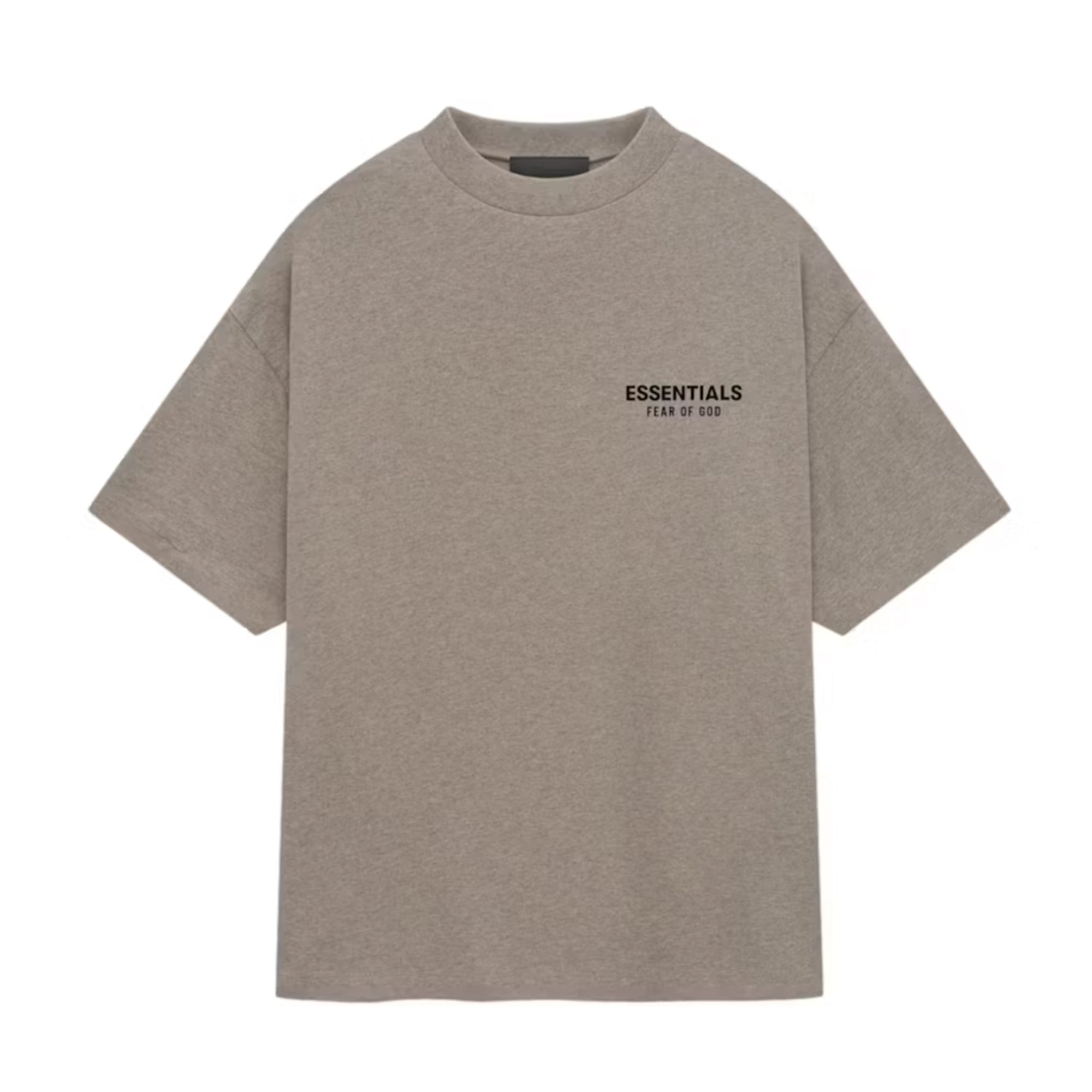 Essentials SS25 Dark Heather Gray Jersey Crewneck Tee