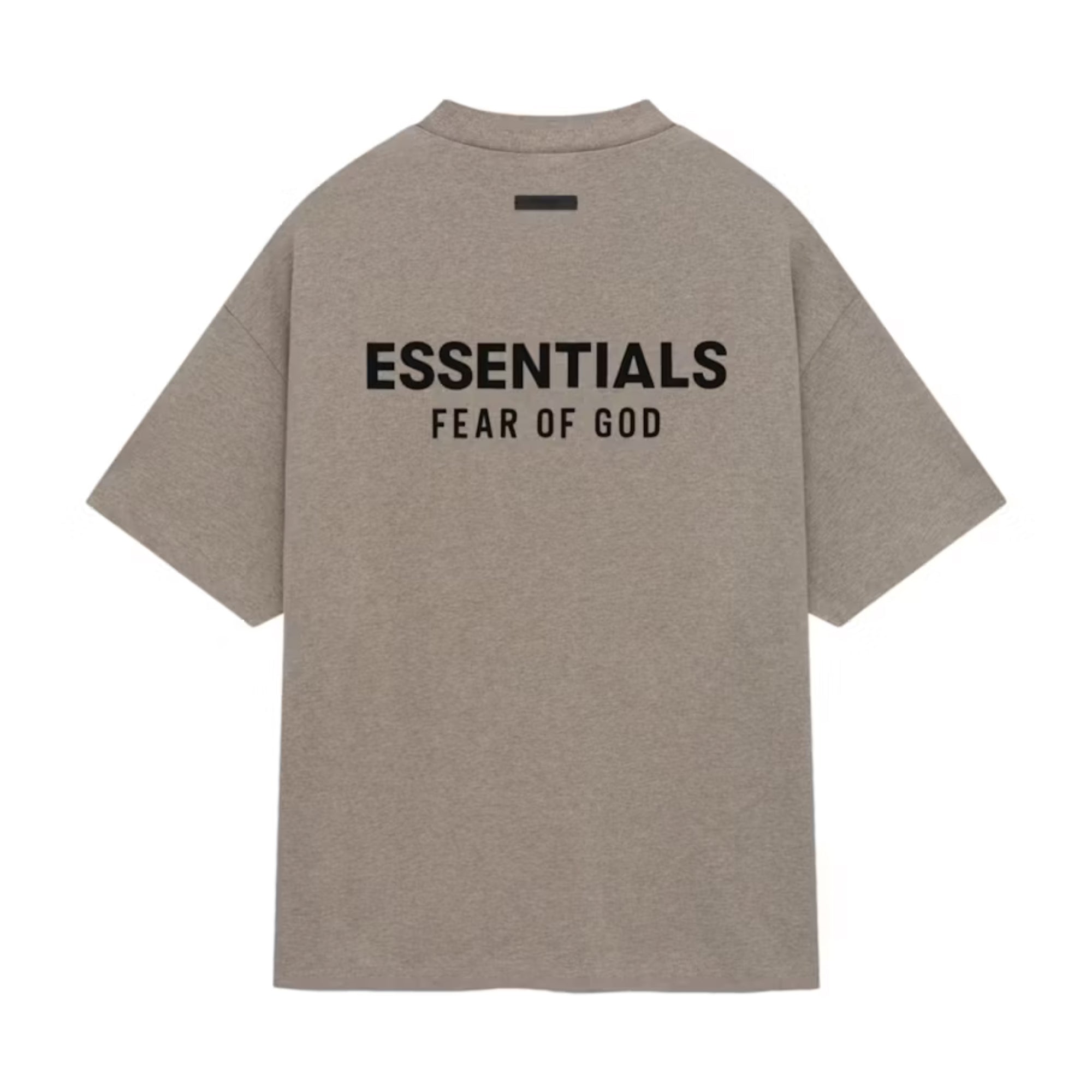 Essentials SS25 Dark Heather Gray Jersey Crewneck Tee