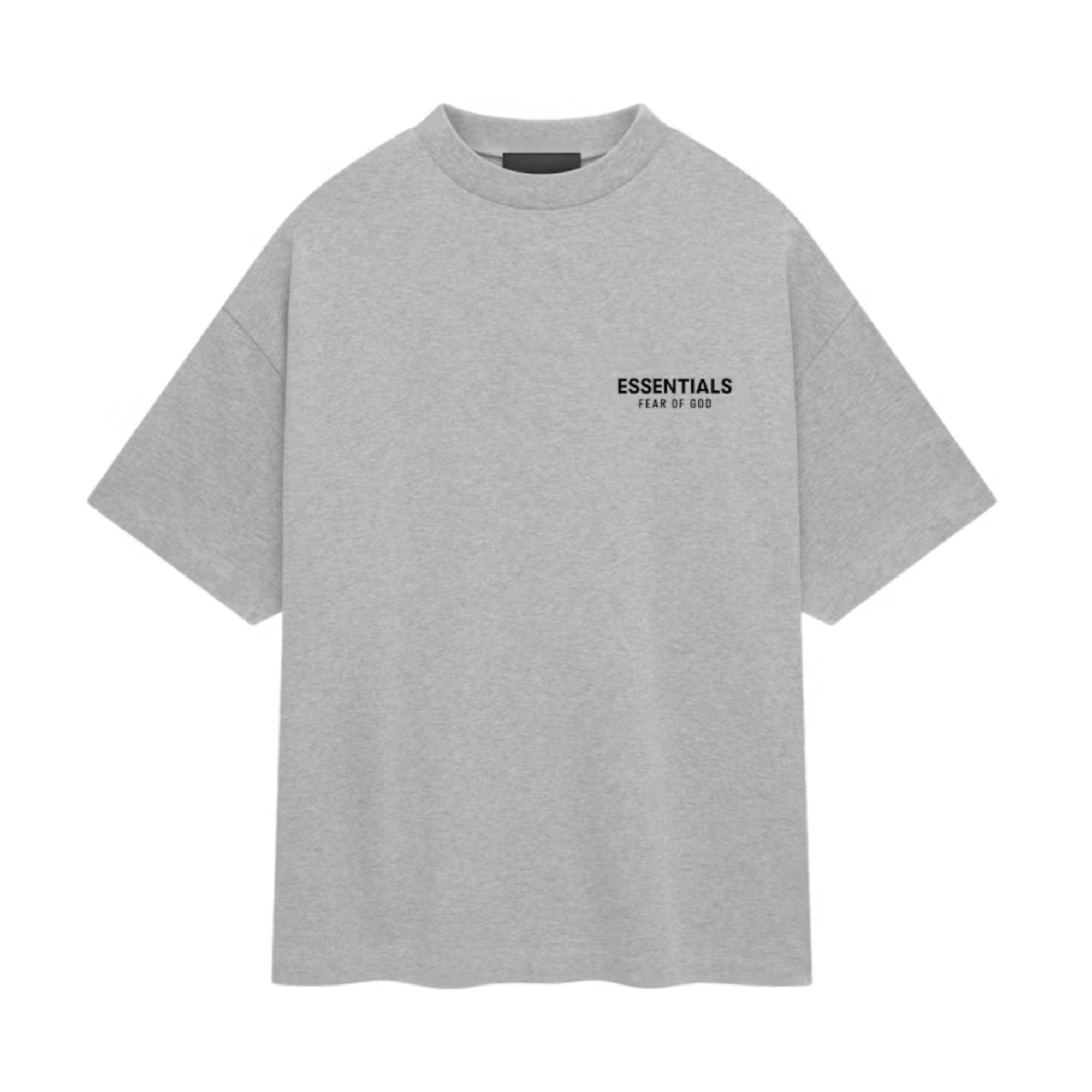 Essentials SS25 Light Heather Grey Jersey Crewneck Tee