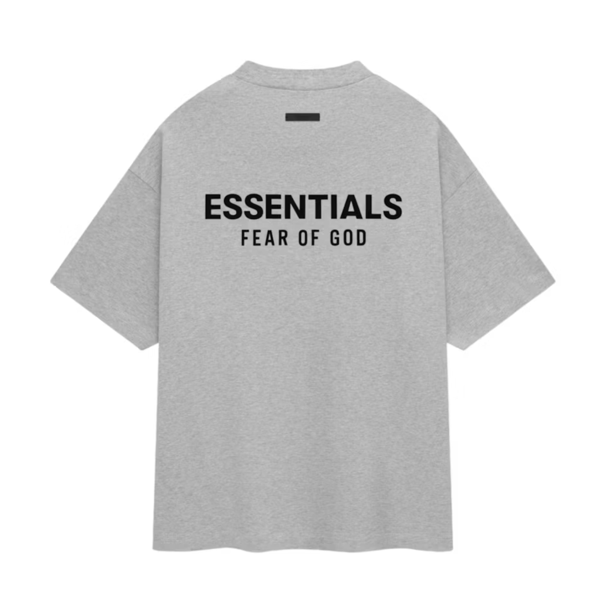 Essentials SS25 Light Heather Grey Jersey Crewneck Tee