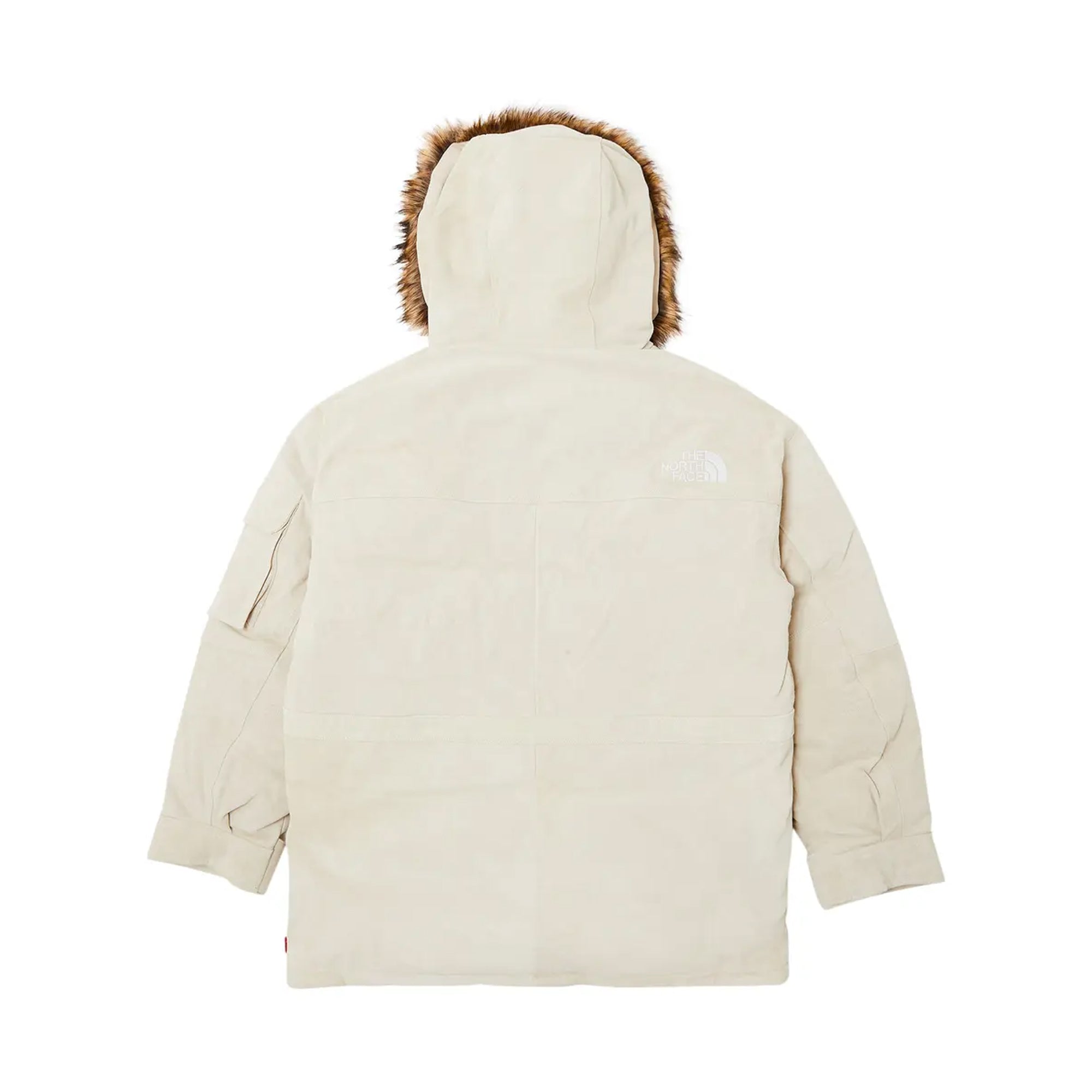 Supreme The North Face Suede 600-Fill Down Parka White-PLUS