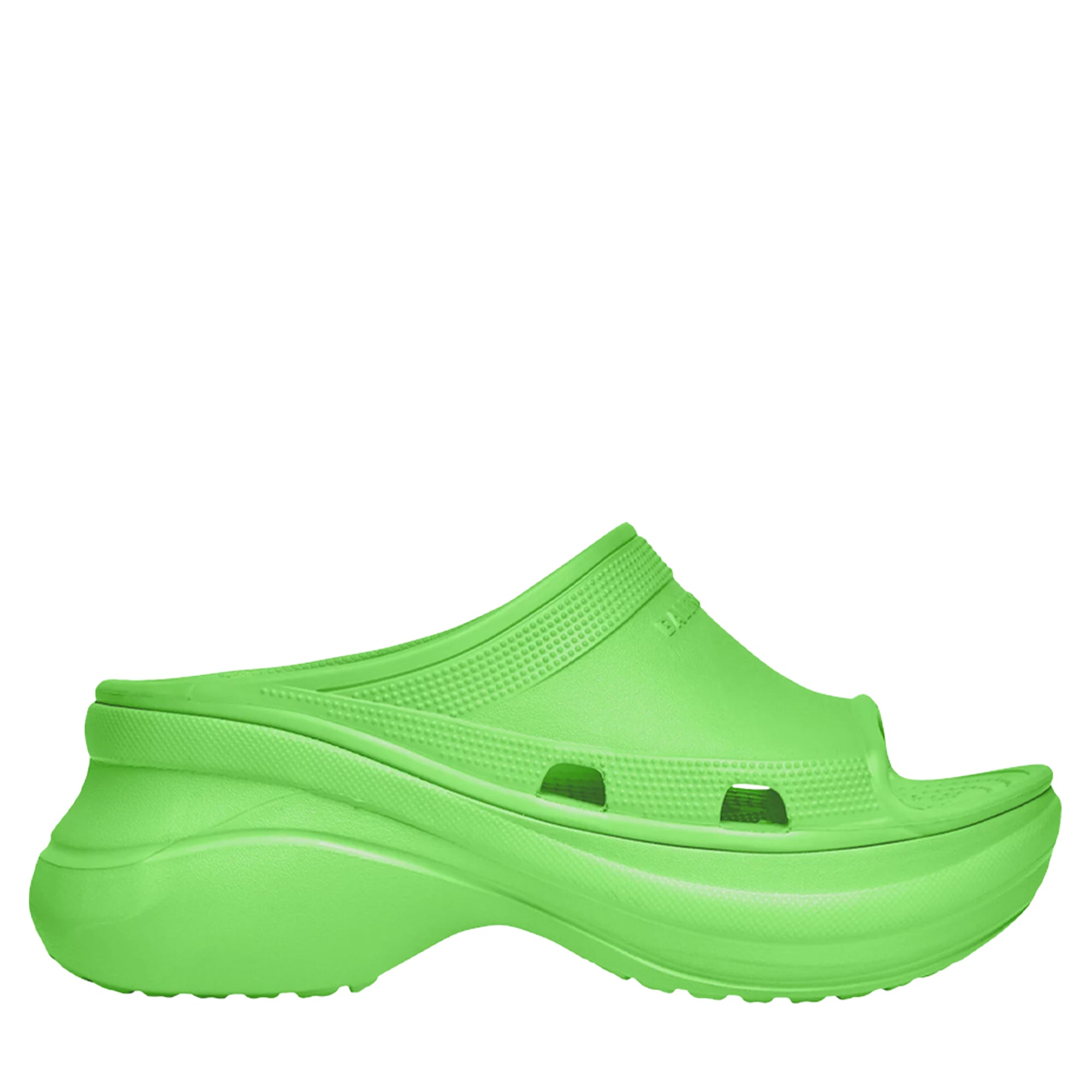 Balenciaga x Crocs Pool Slide Sandal Neon Green-PLUS