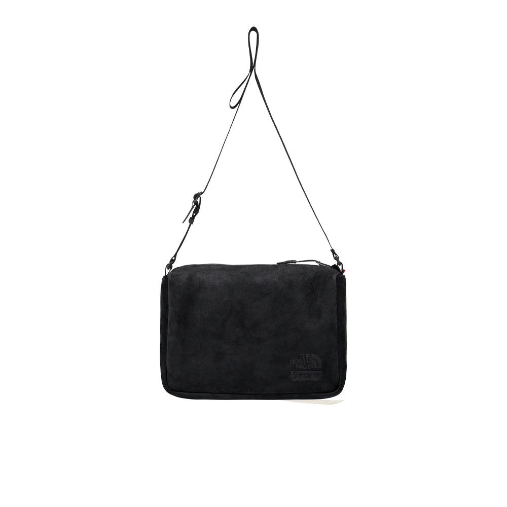 Supreme The North Face Suede Shoulder Bag Black-PLUS