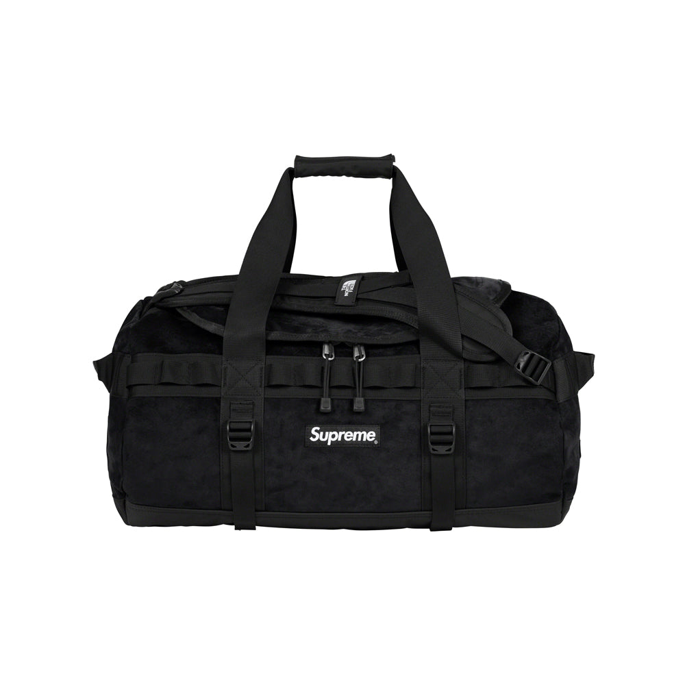 Supreme The North Face Suede Small Base Camp Duffle Bag Black-PLUS