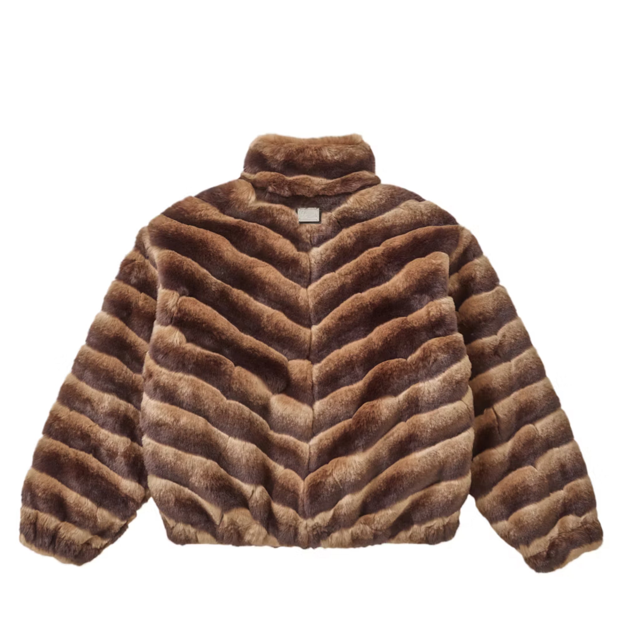 Supreme Faux Fur Jacket Brown-PLUS