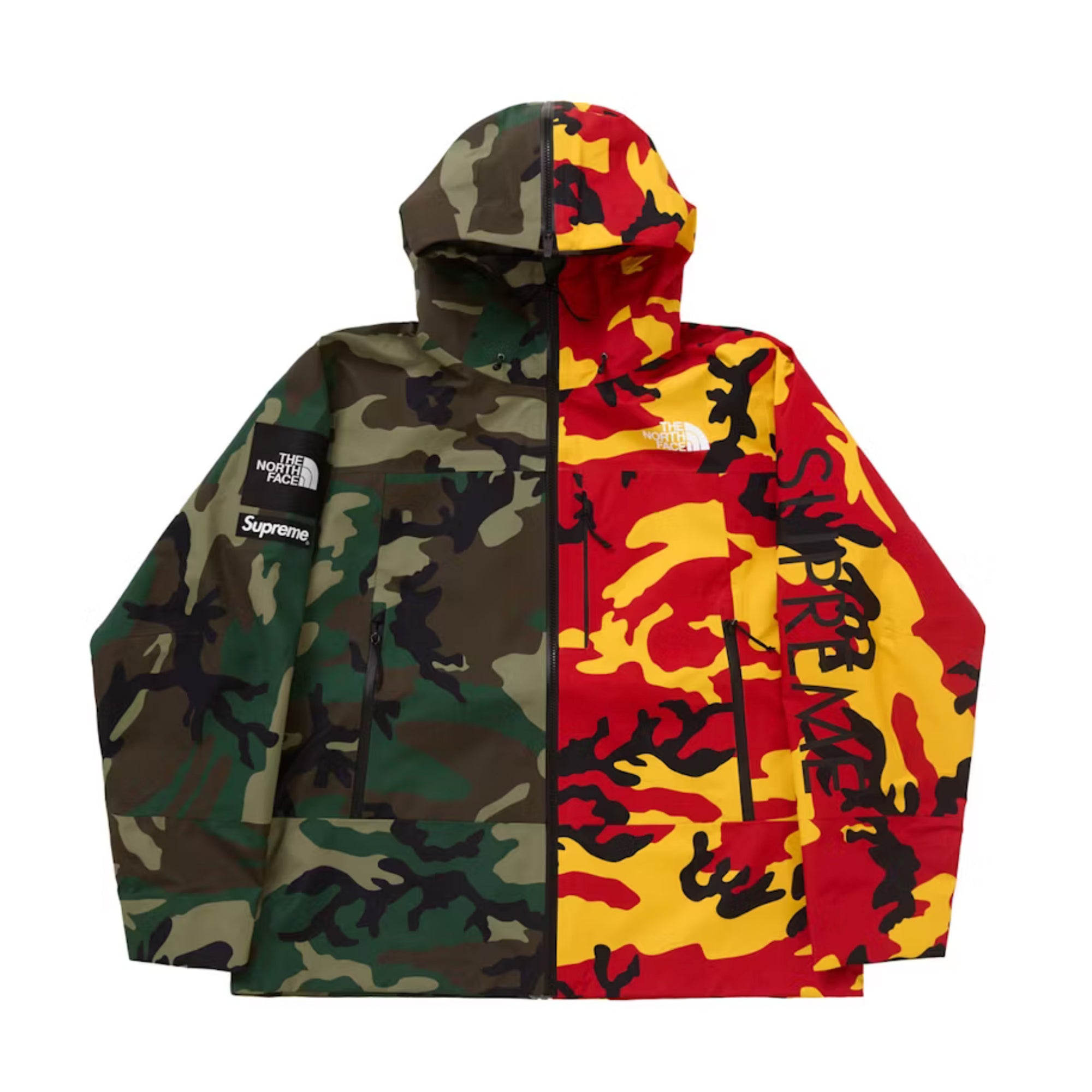 Supreme The North Face Split Taped Seam Shell Jacket Camo-PLUS