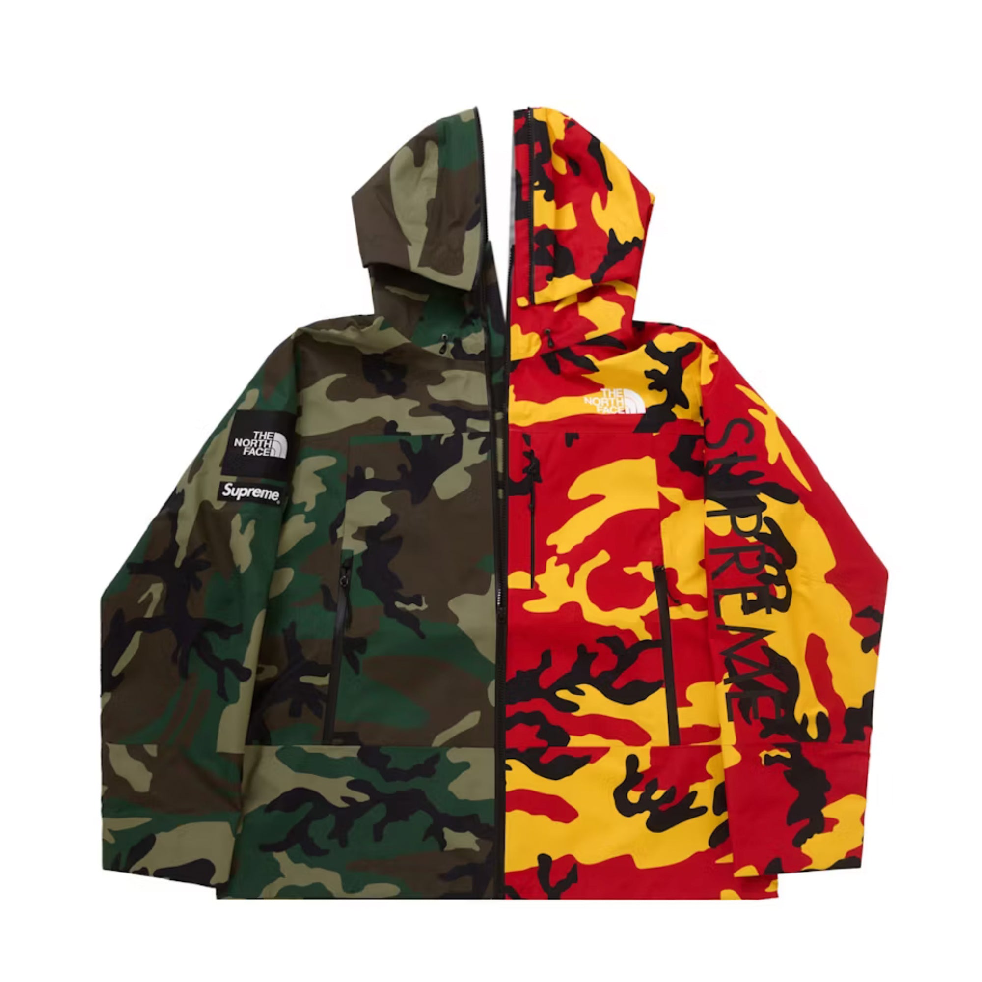 Supreme The North Face Split Taped Seam Shell Jacket Camo-PLUS