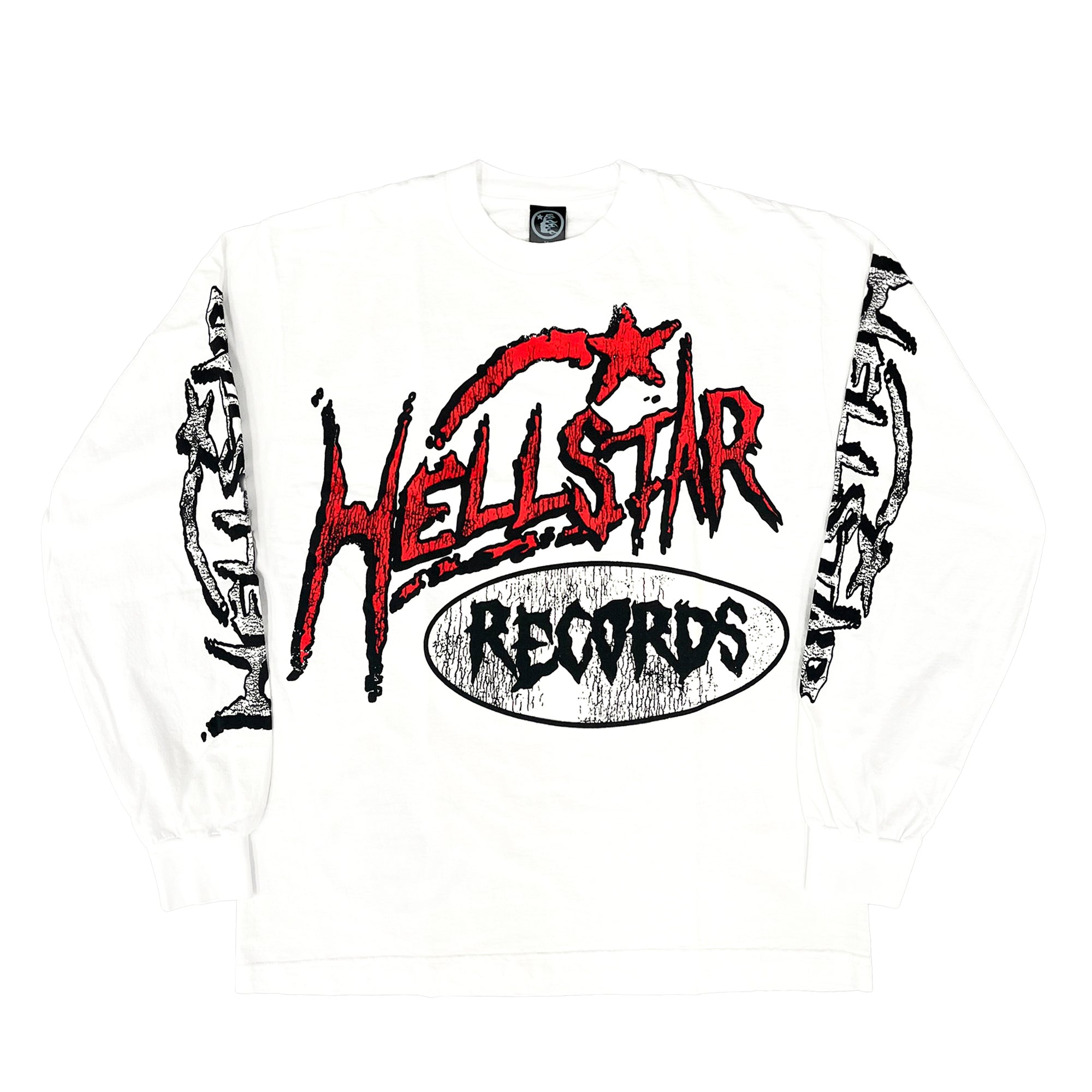 Hellstar Stuidos Records L/S Tee White-PLUS