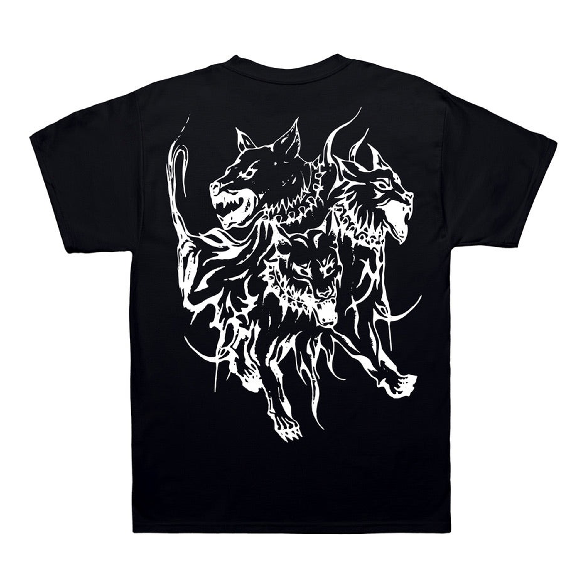 正規品新品S Revenge lightning cerberus tee Revenge x Zillakami Cerberus Lightning Tee Black/Yellow | PLUS