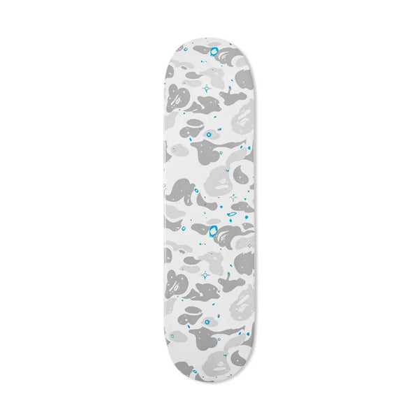 Bape Space Camo Skateboard Deck White | PLUS