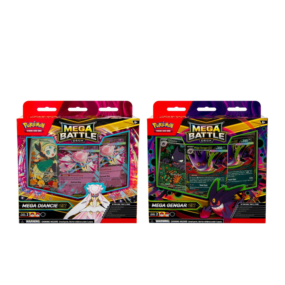 Pokemon Mega Battle Deck - Mega Gengar ex/Mega Diancie ex (2 Pack)-PLUS