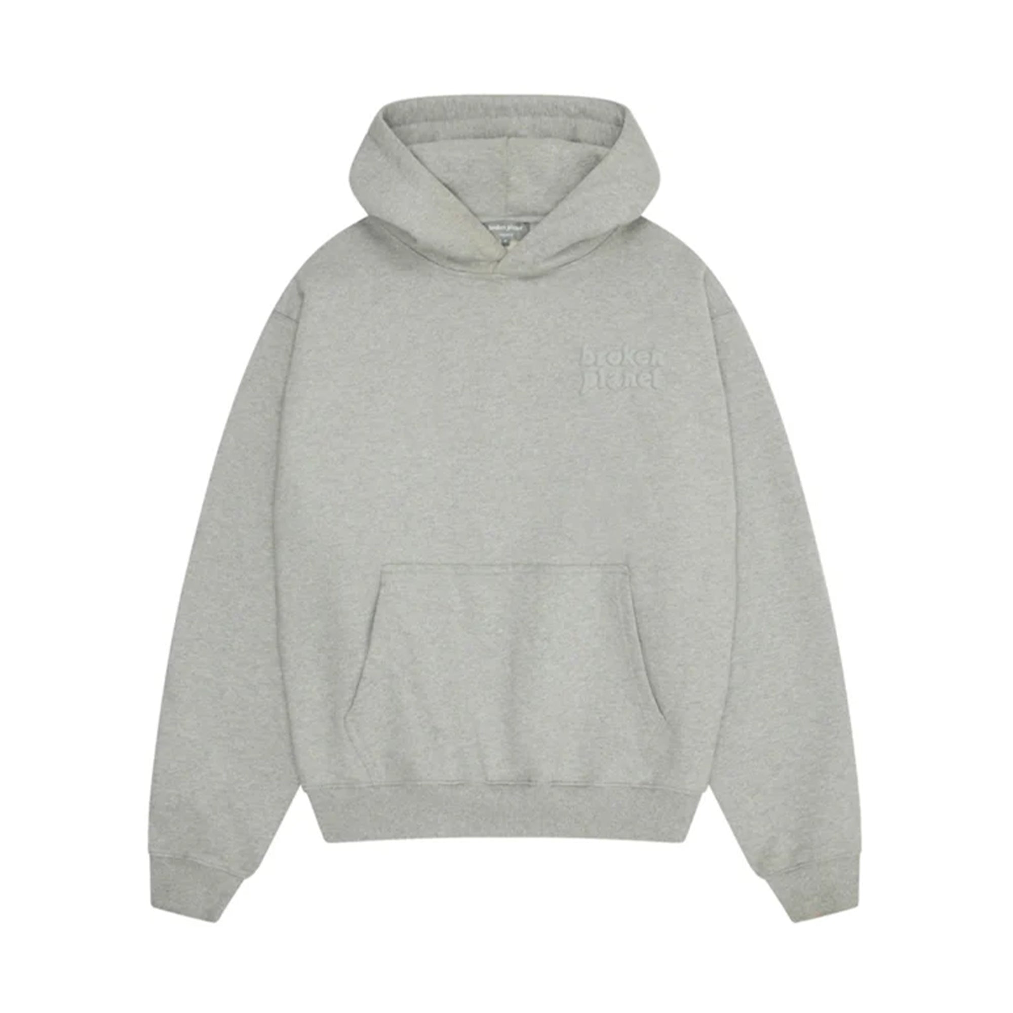 Broken Planet Basic Hoodie Heather Grey-PLUS