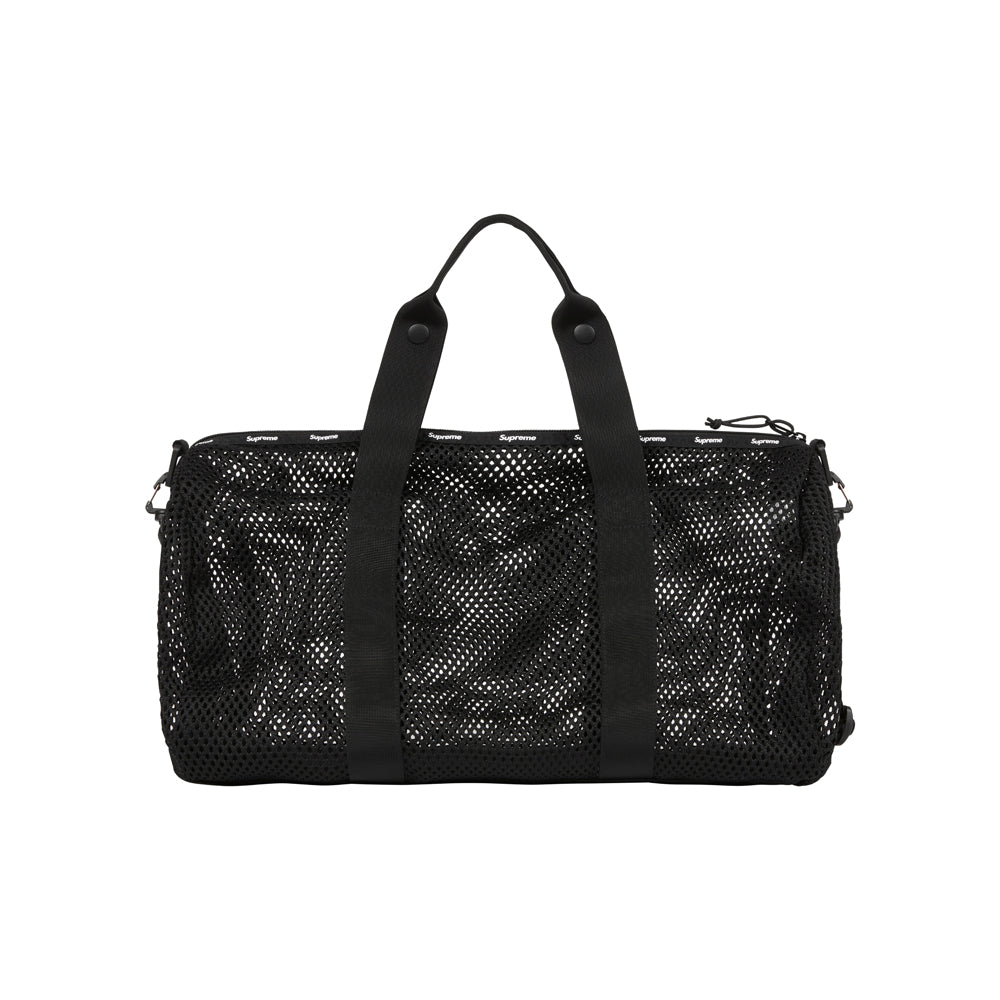 Supreme Mesh Duffle Bag Black (SS23)-PLUS