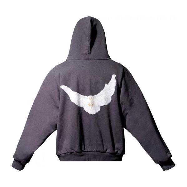 Yeezy Gap x Balenciaga Dove Shrunken Hoodie Black | PLUS