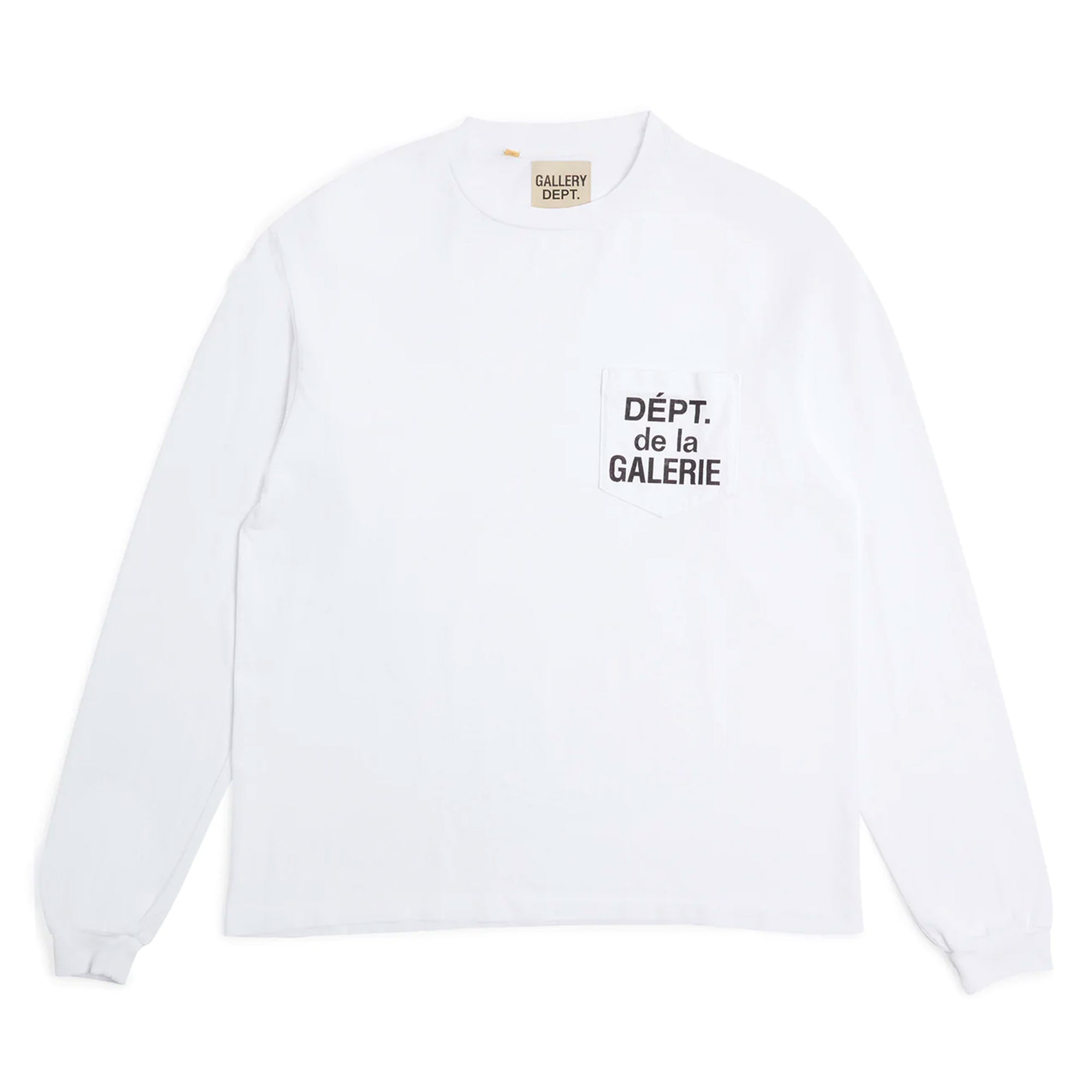 Gallery Dept. French L/S Pocket Tee White | PLUS