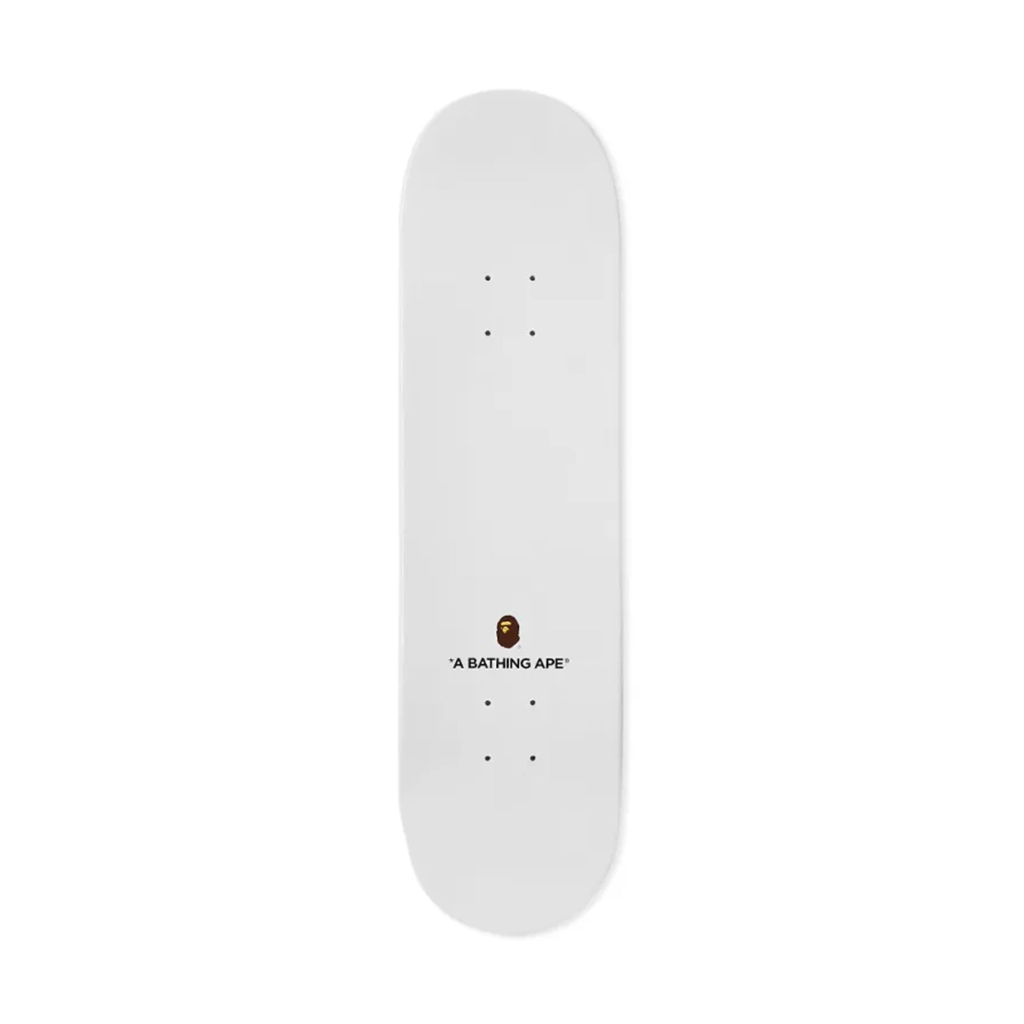 Bape Space Camo Skateboard Deck White-PLUS