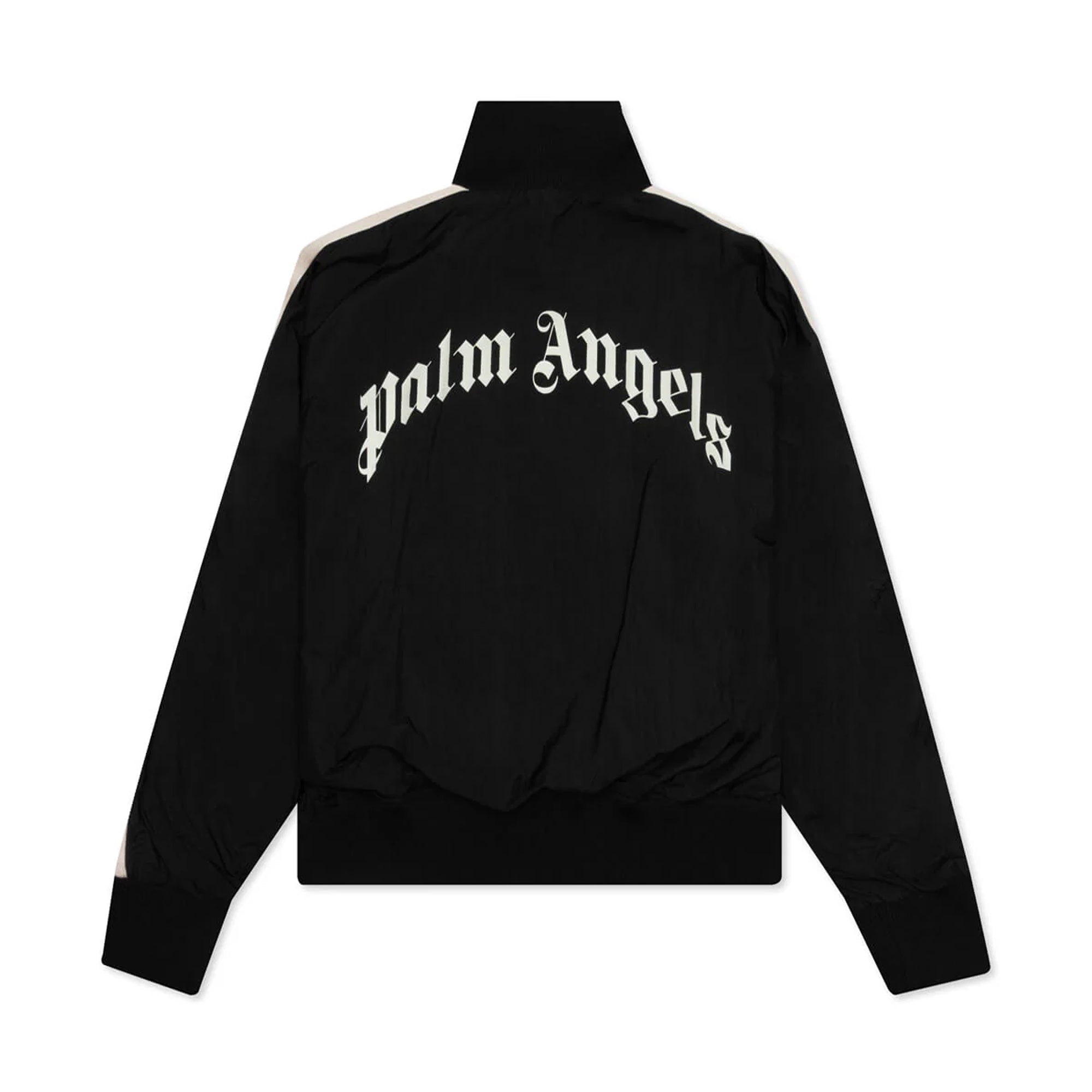 Palm Angeles Curved Logo WR Track Jacket Black/White-PLUS