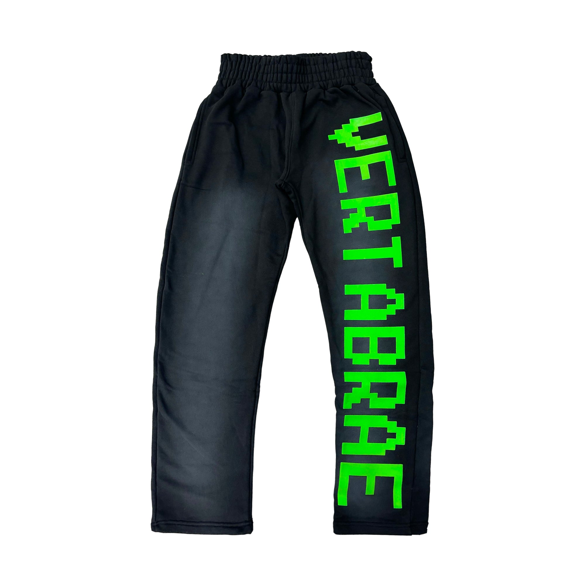 Vertabrae C2 Sweatpants Black/Green-PLUS