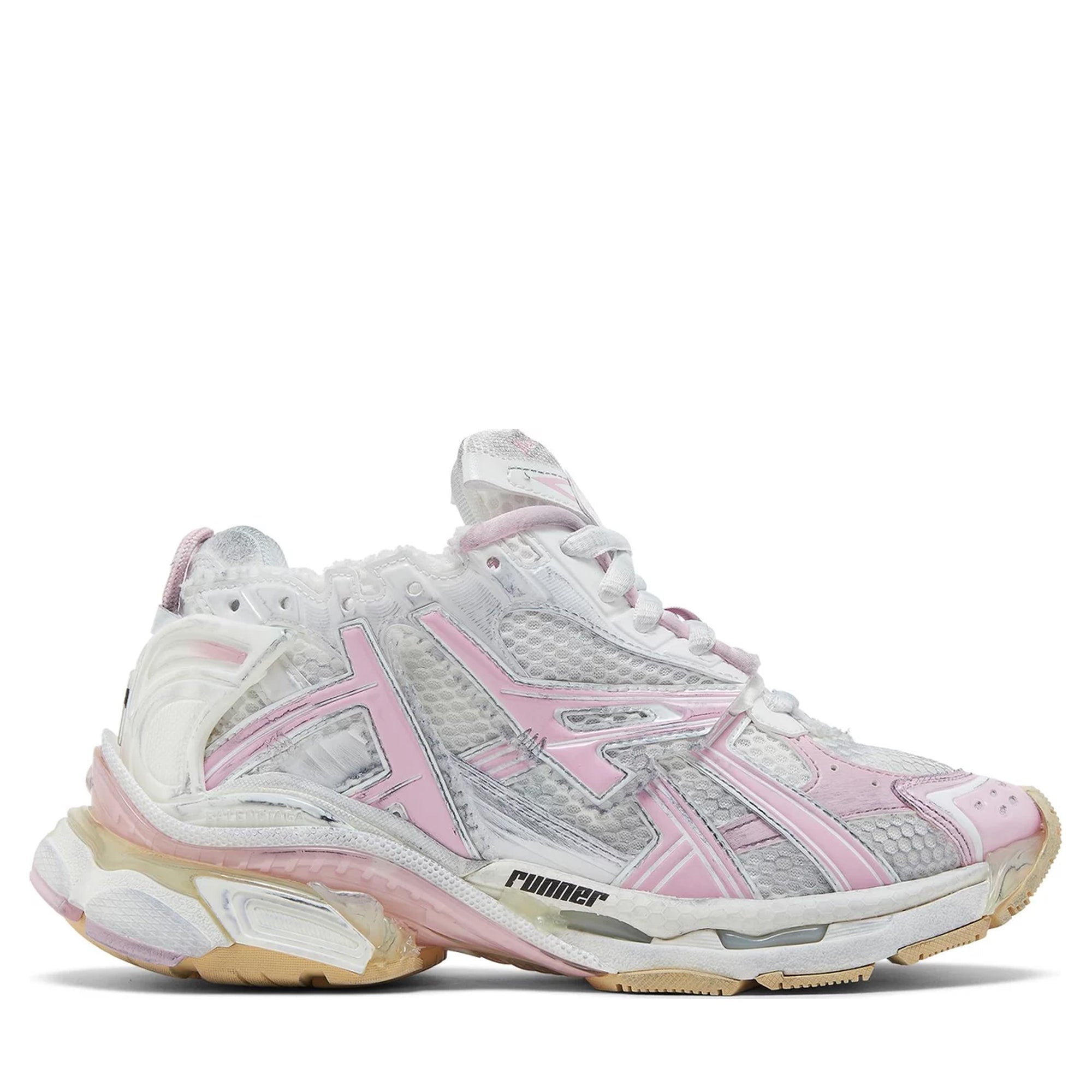 Balenciaga Runner Pink White-PLUS