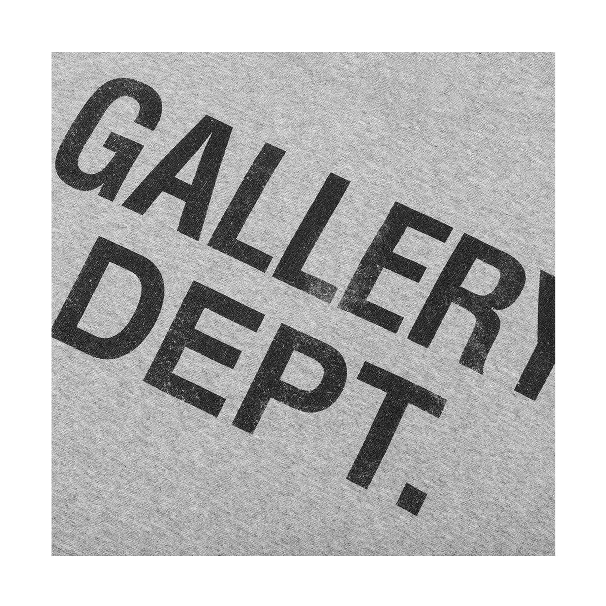 Gallery Dept. Center Logo Hoodie Heather Grey-PLUS
