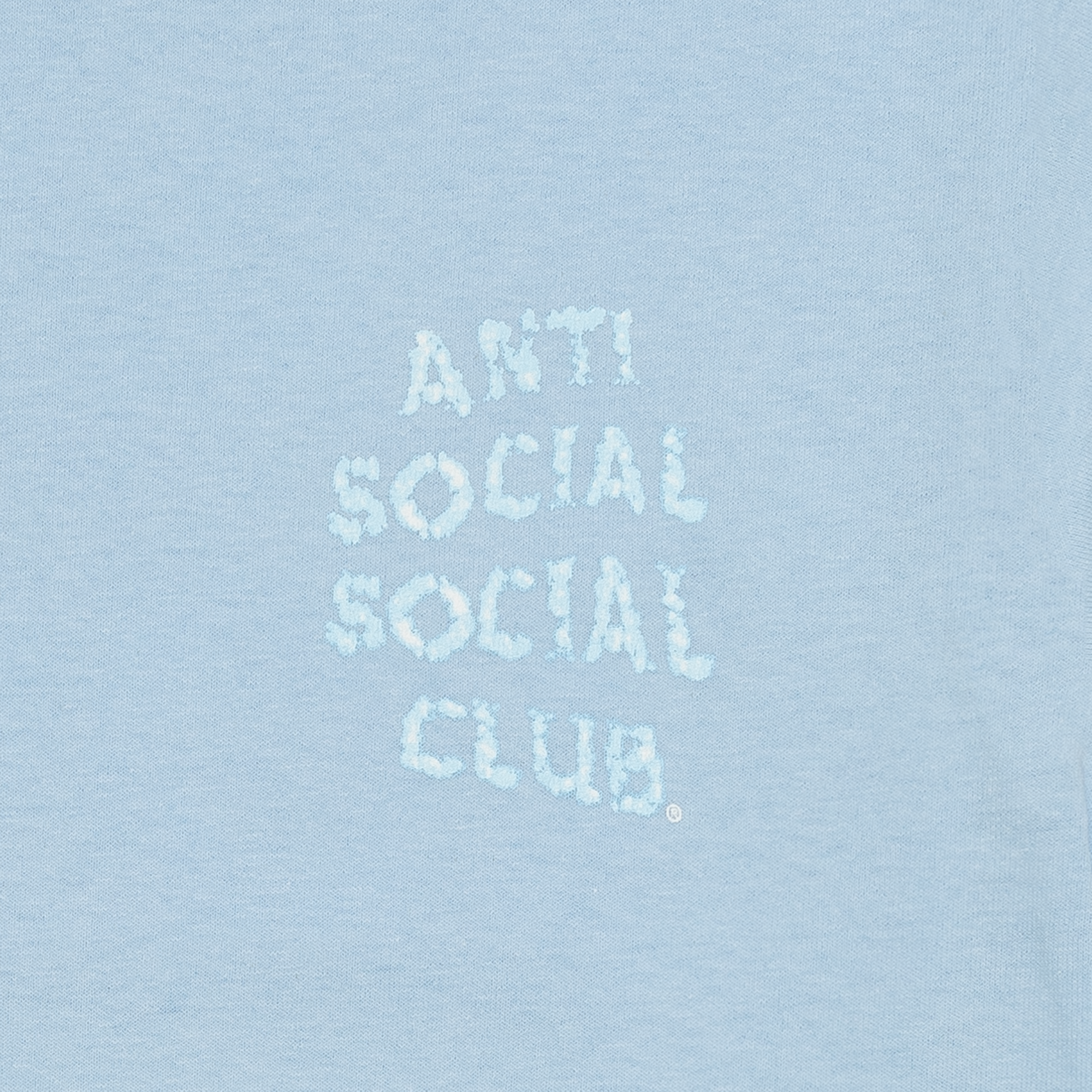 Anti Social Social Club Partly Cloudy Tee Blue-PLUS