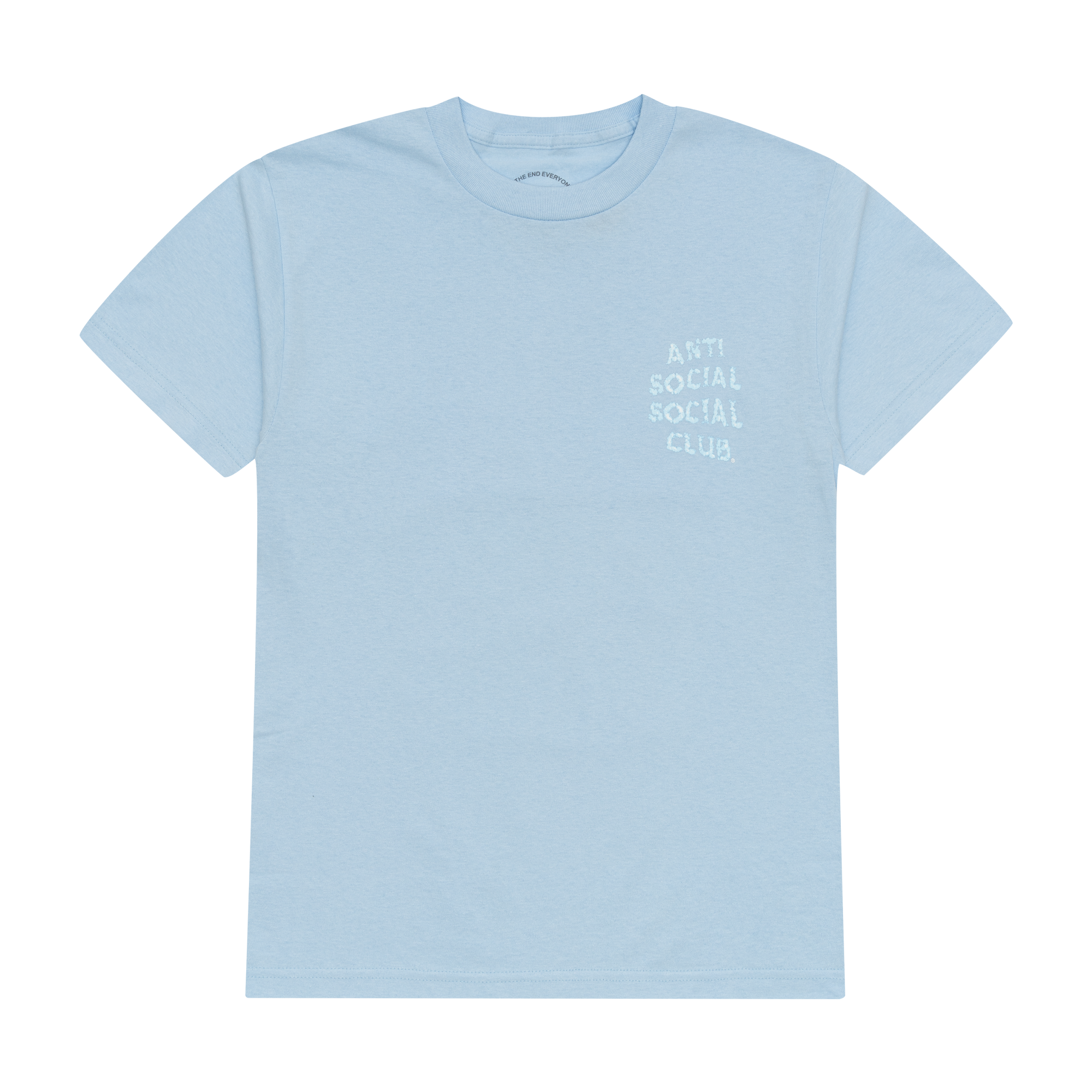 Anti Social Social Club Partly Cloudy Tee Blue PLUS