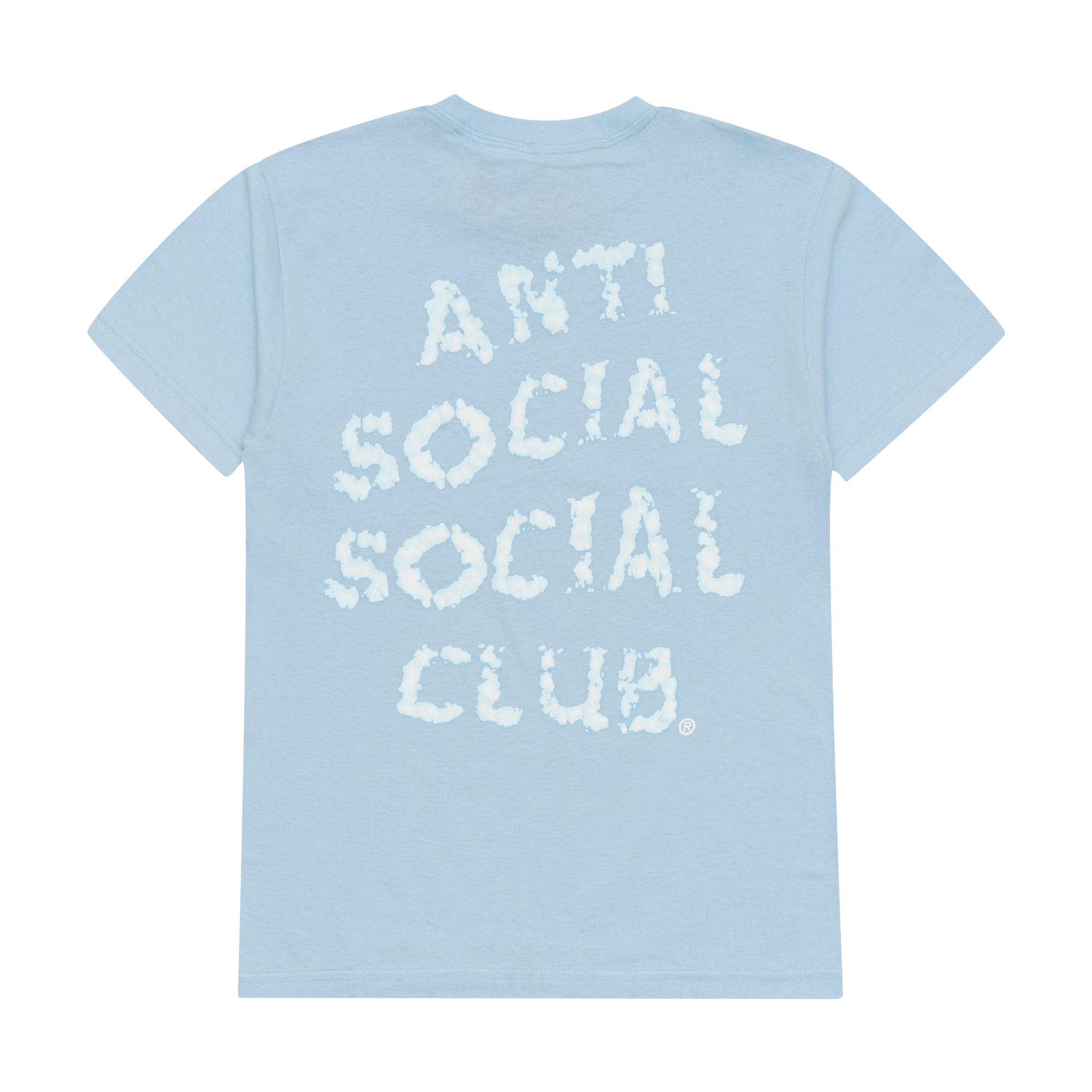 Anti Social Social Club Partly Cloudy Tee Blue-PLUS