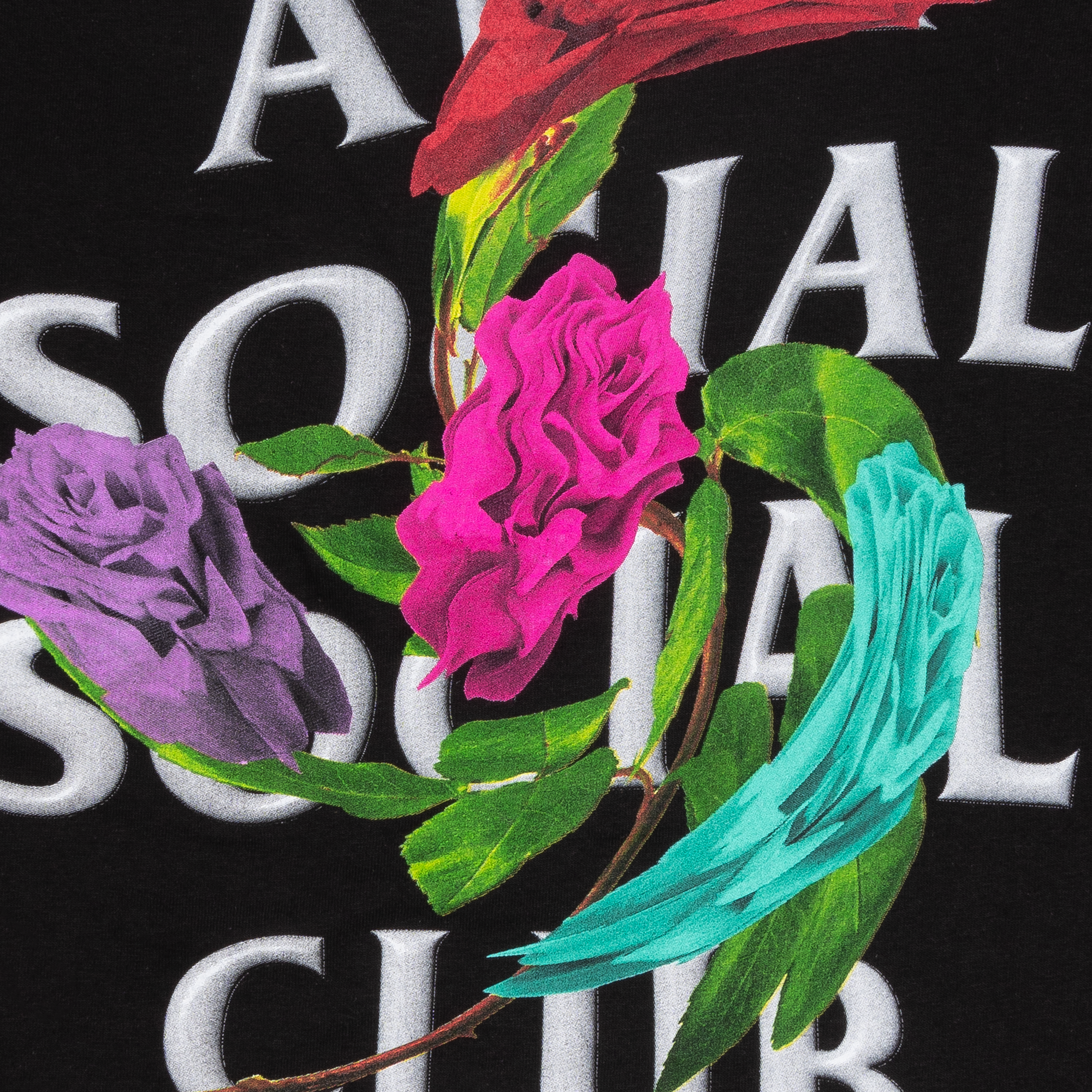 Anti Social Social Club Thorns Tee Black-PLUS