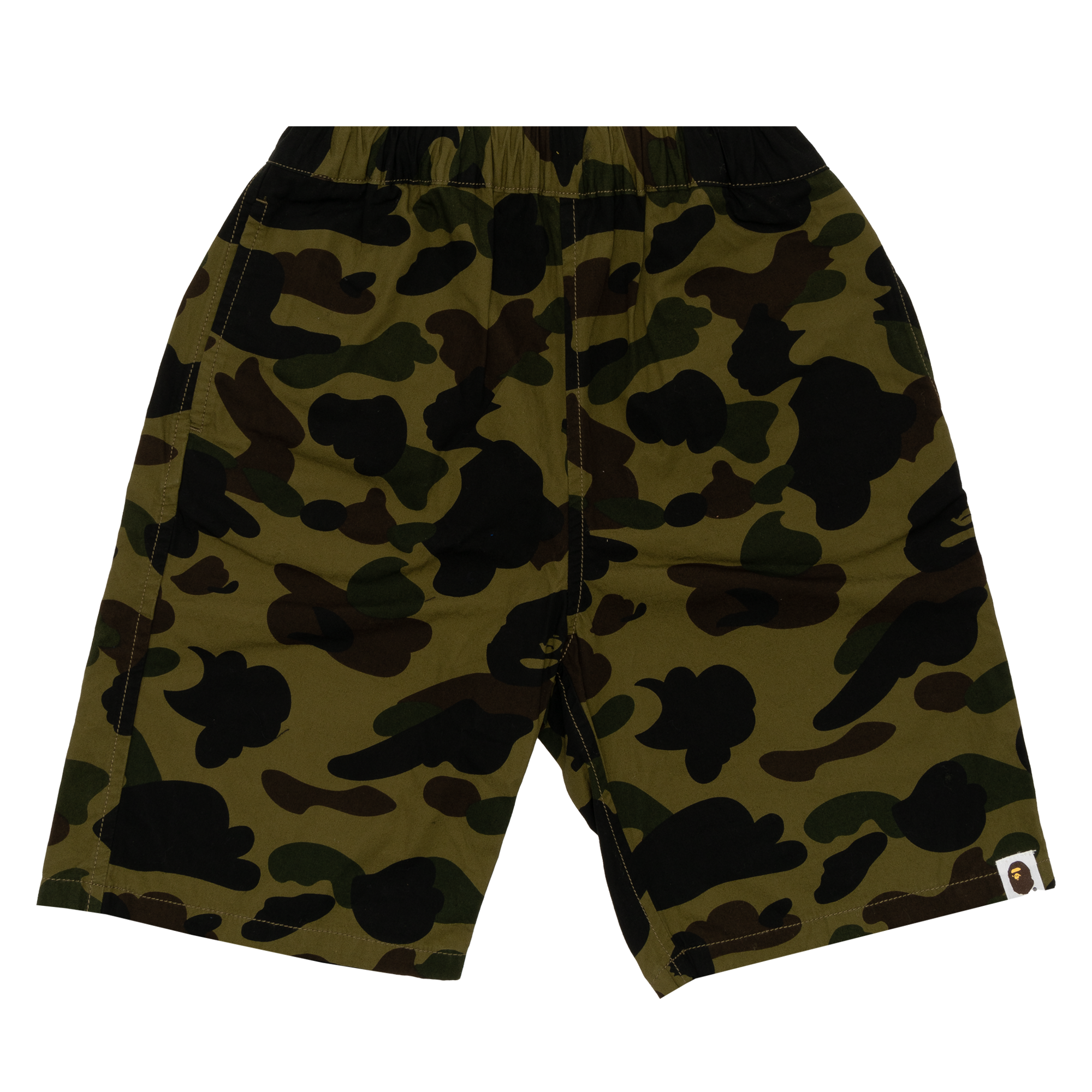 Bape 1st Camo Shorts Green (Kids)-PLUS