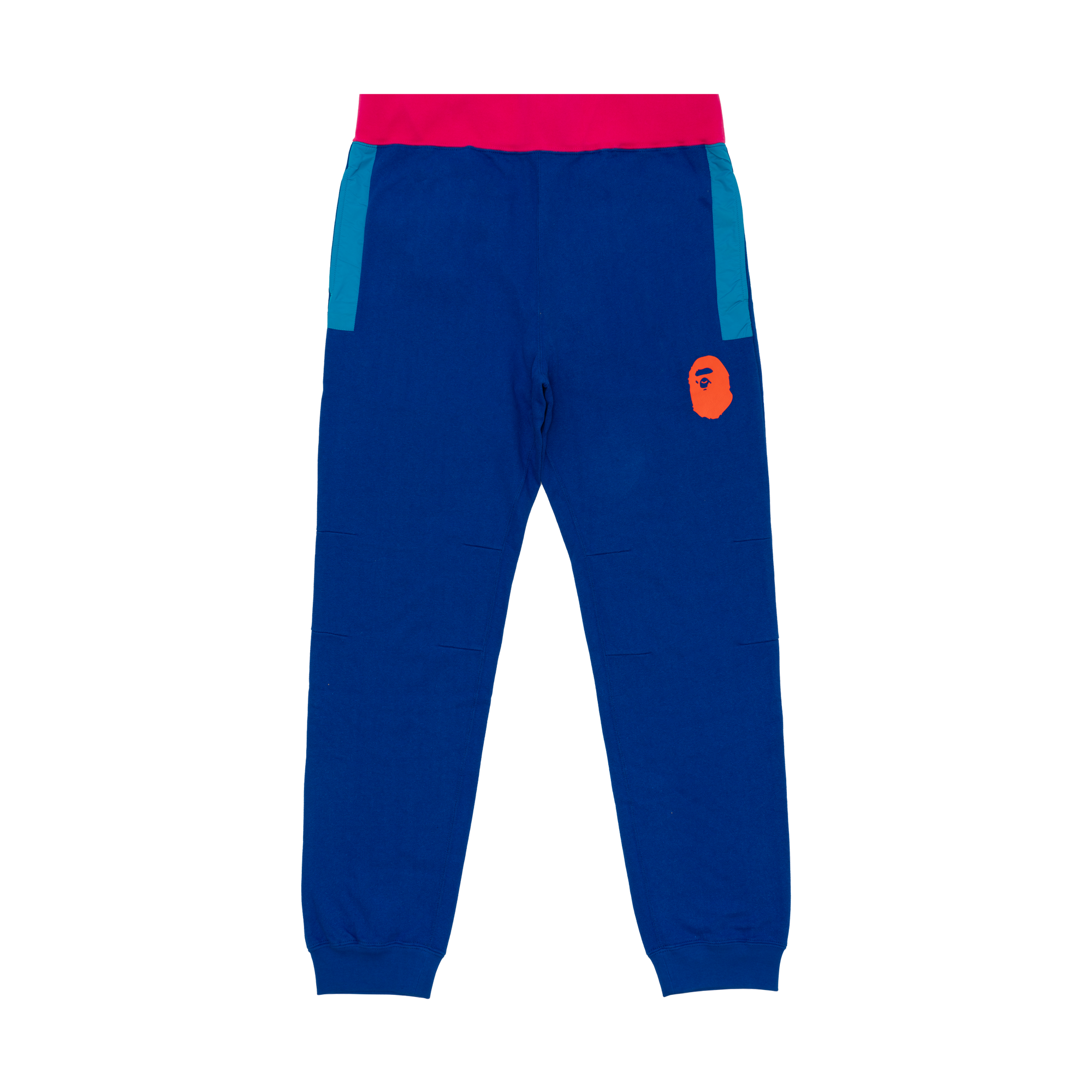 Bape Color Block Sweat Pants Blue/Pink-PLUS