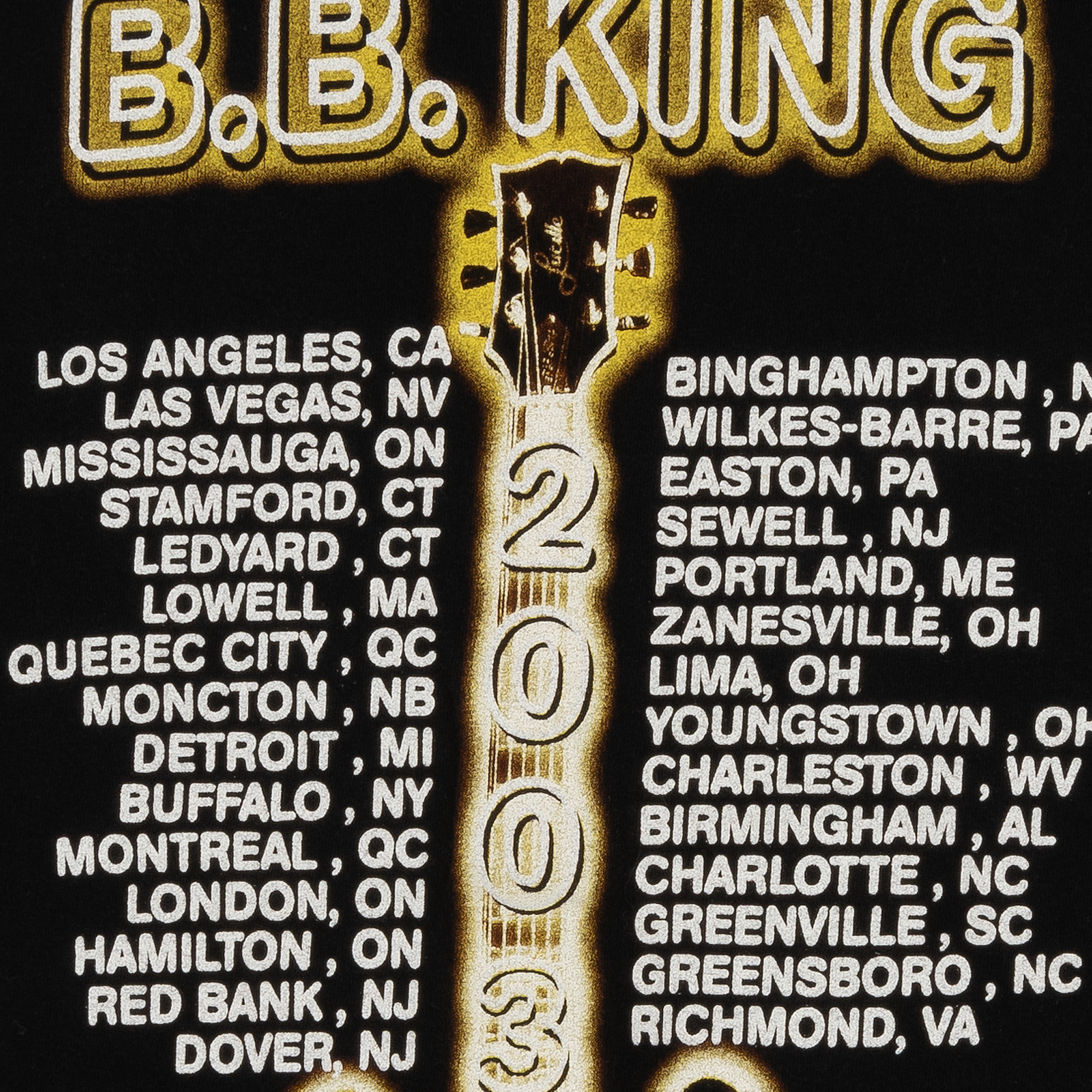 BB King North American Tour 2003 Tee Black-PLUS