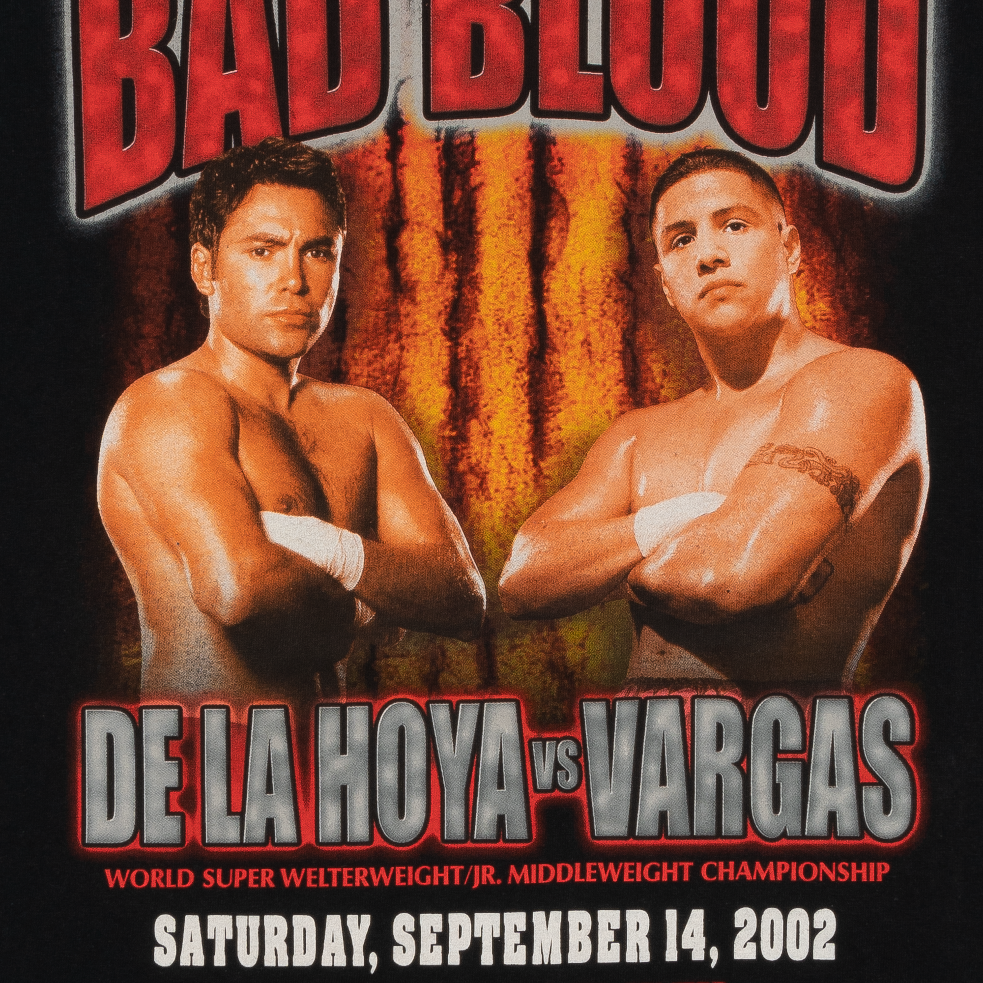 De La Hoya vs Vargas "Bad Blood" Tee Black-PLUS
