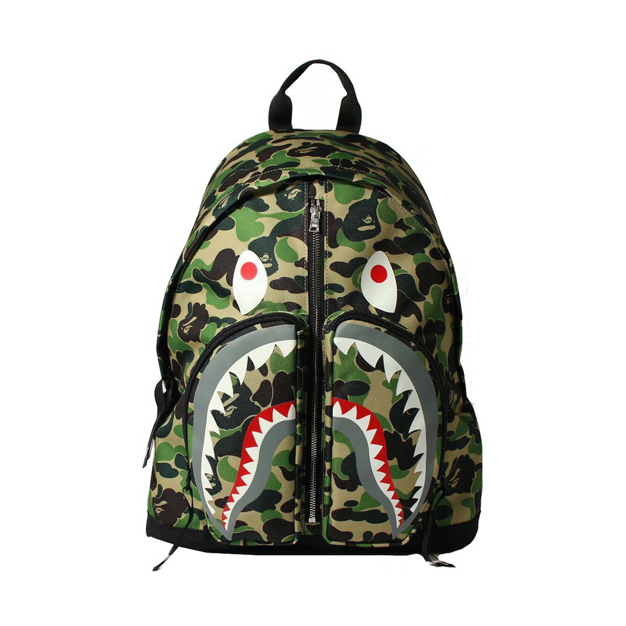 Bape ABC Camo Shark Daypack Green-PLUS