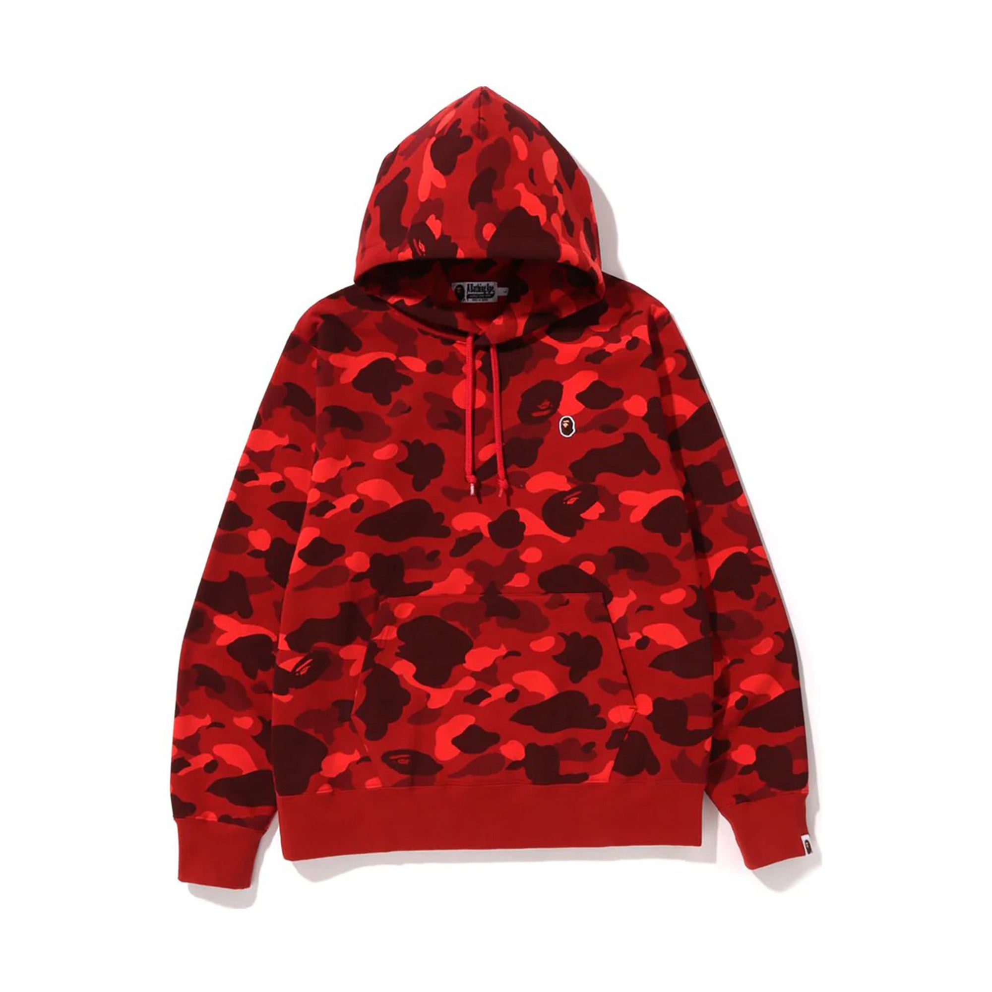 Bape Color Camo One Point Pullover Hoodie Red-PLUS