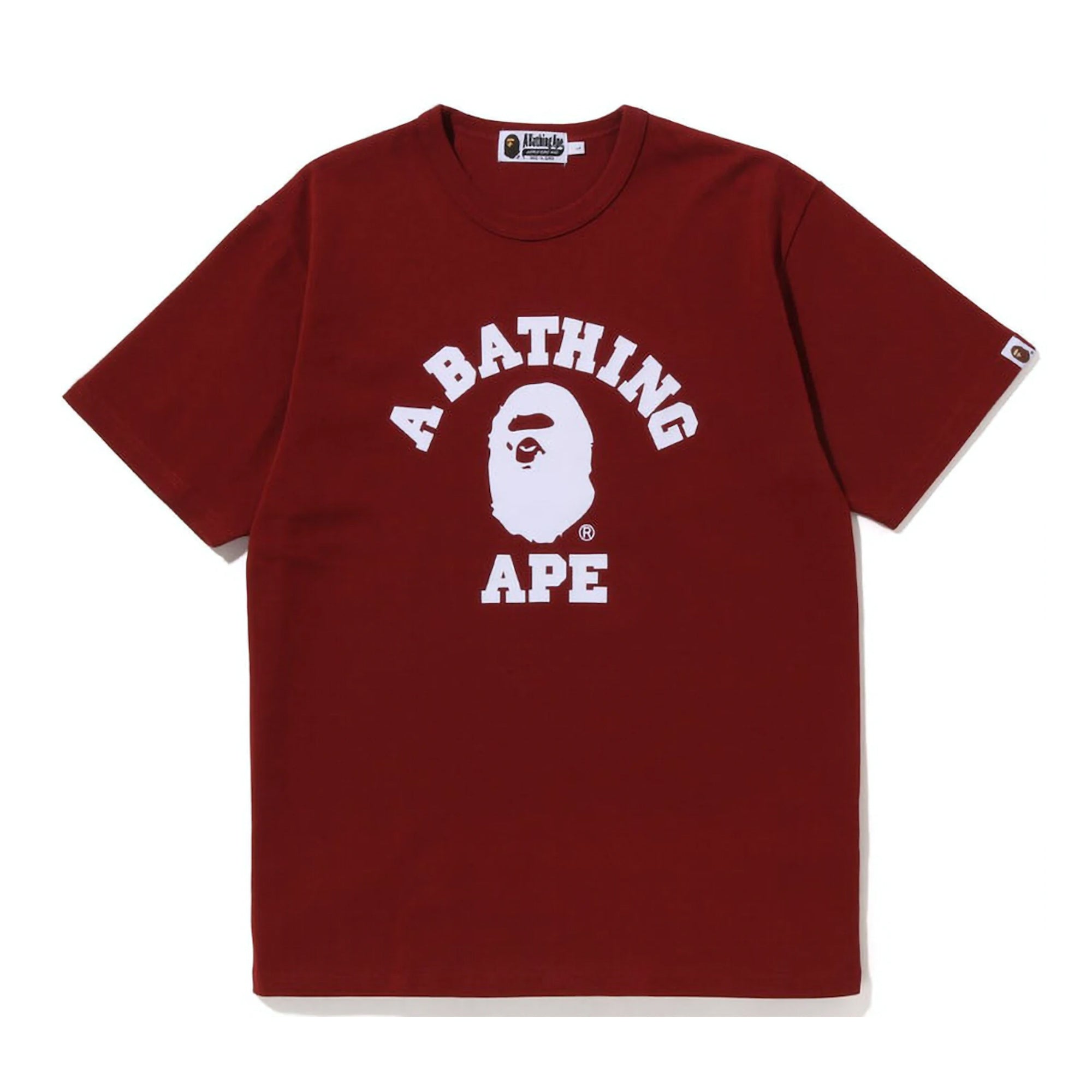 Bape College Heavy Weight Tee Red-PLUS
