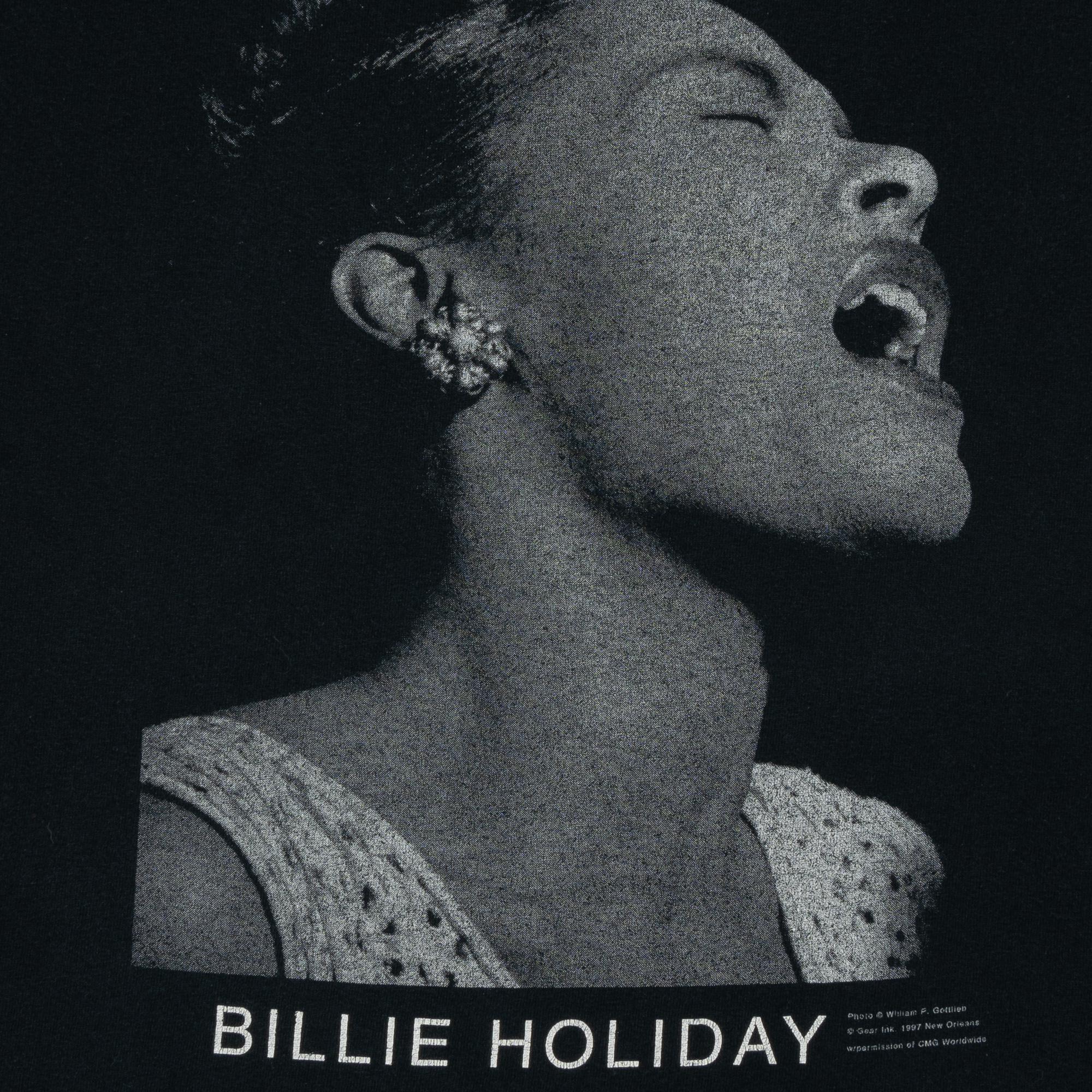 Billie Holiday 1997 Jazz Tee Black-PLUS