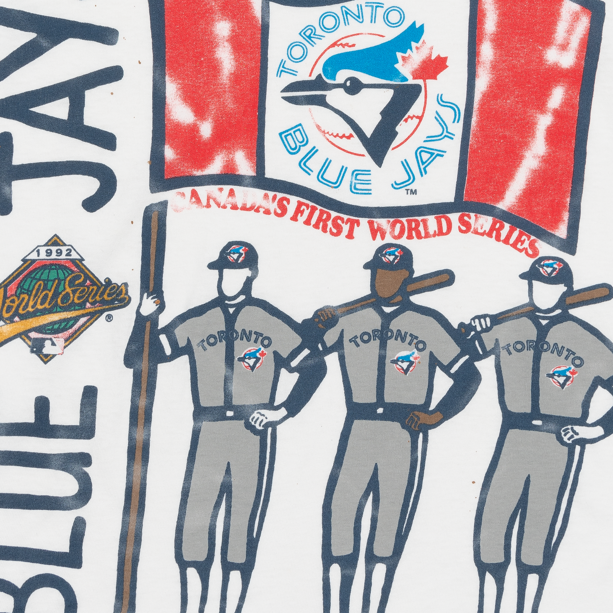 Toronto Blue Jays "Canadas First World Series" 1992 Tee White-PLUS