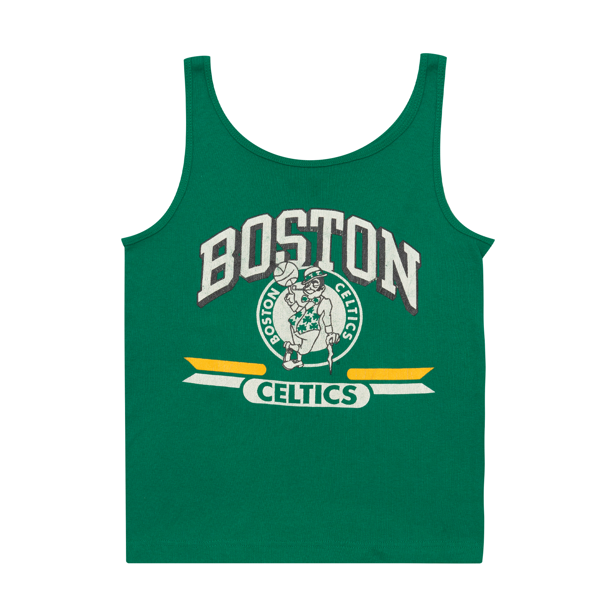 Boston Celtics Champion 80s Jersey Tank Top Green-PLUS